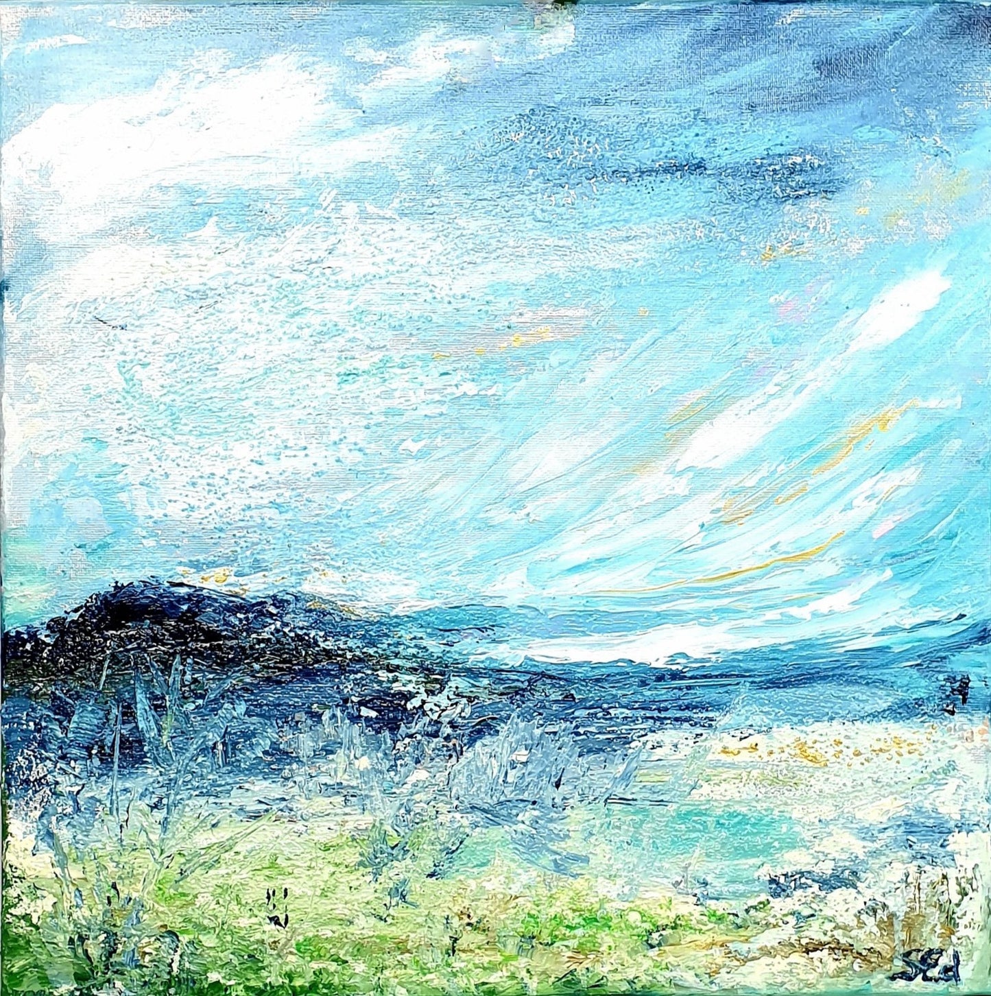 Near the sea, 40x40 cm