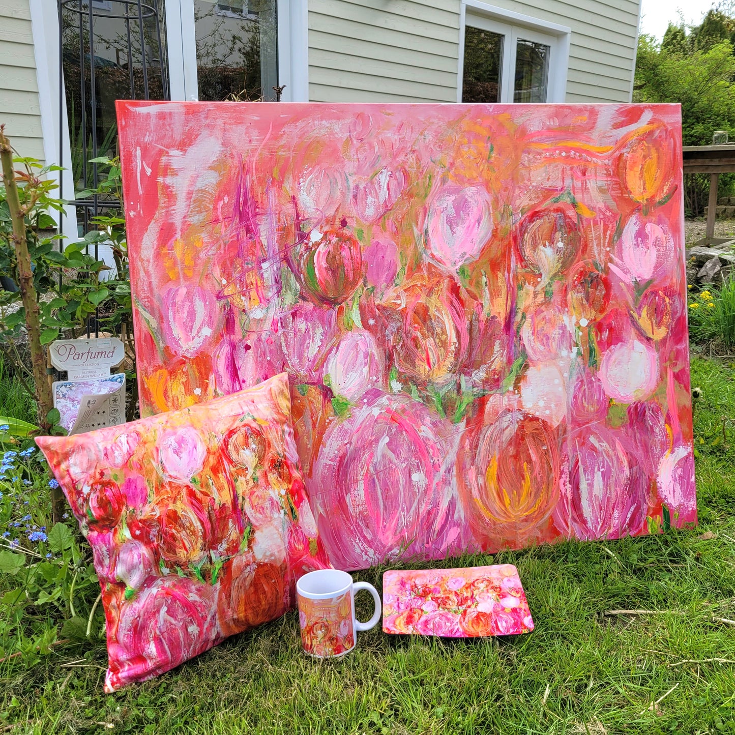 Mousepad and Cup ´Filed of tulips´