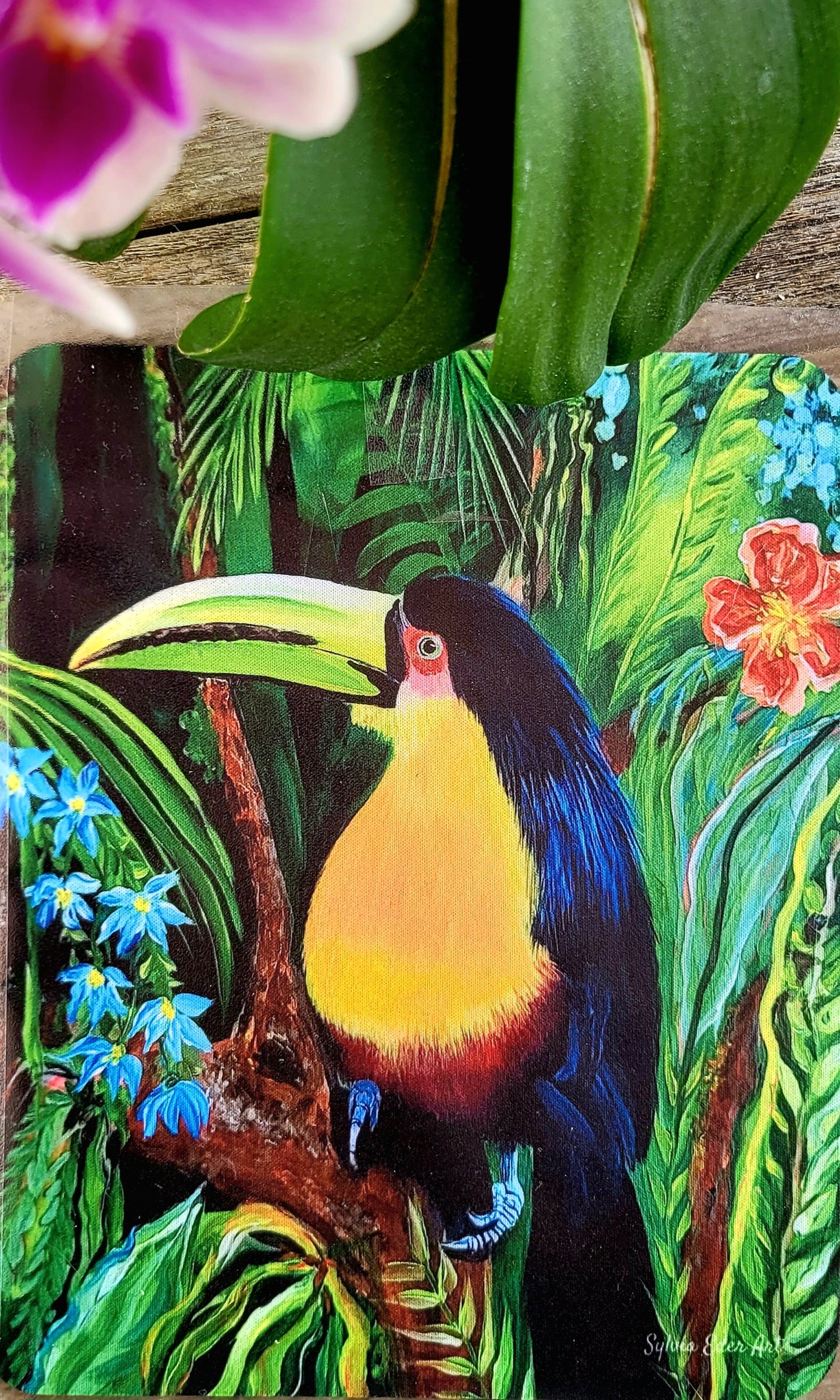 Alfombrilla de ratón ´Tucán exótico´, 18x22cm