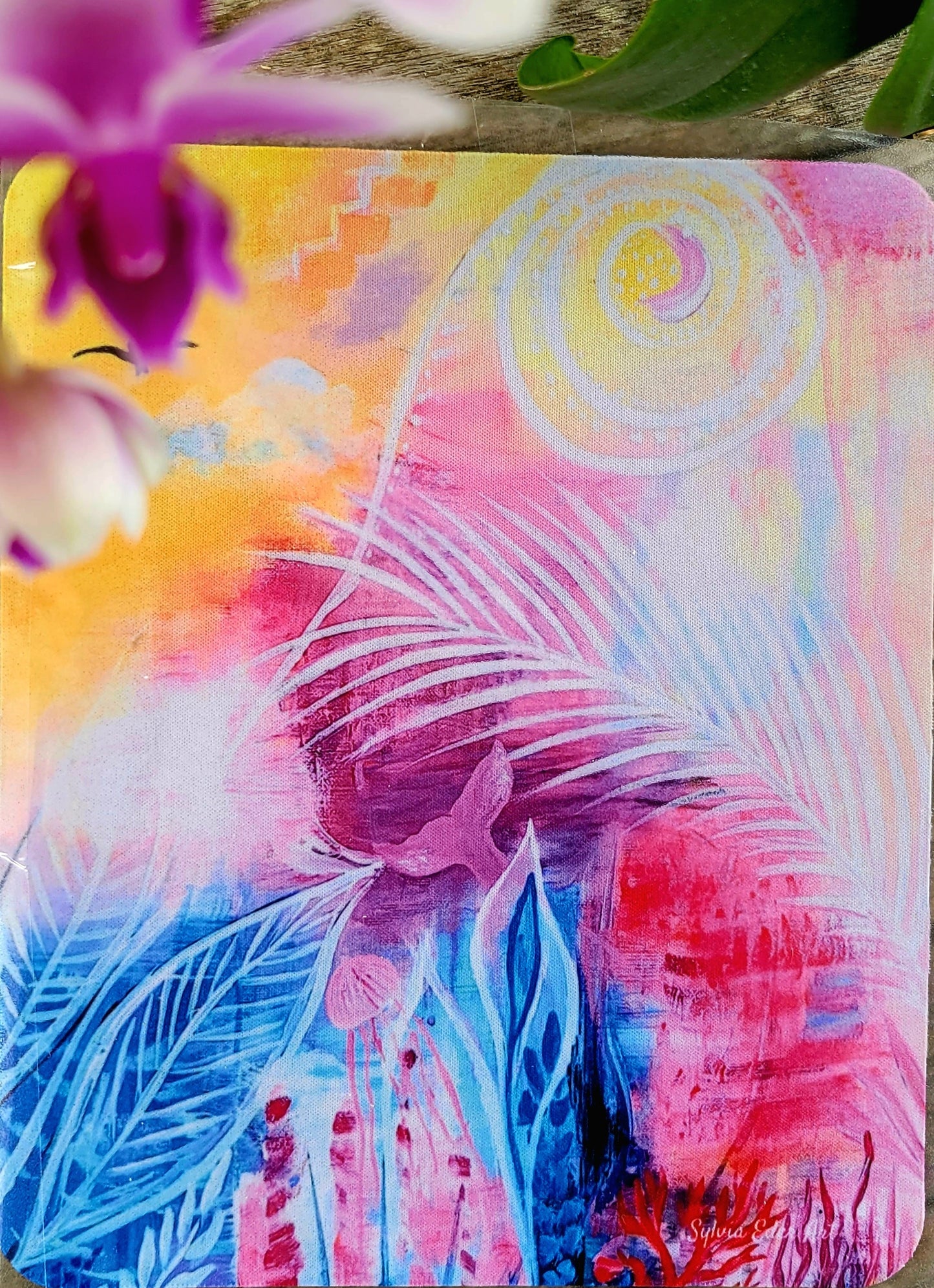 Alfombrilla de ratón 'Bienaventuranza eterna', 18x22cm