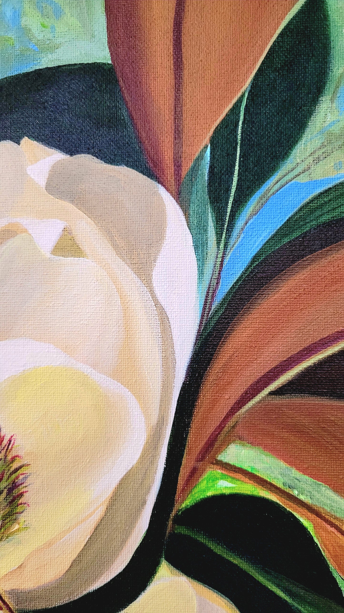 Magnolia on Oak Ridge Road, 50x40 cm (20x15 in)