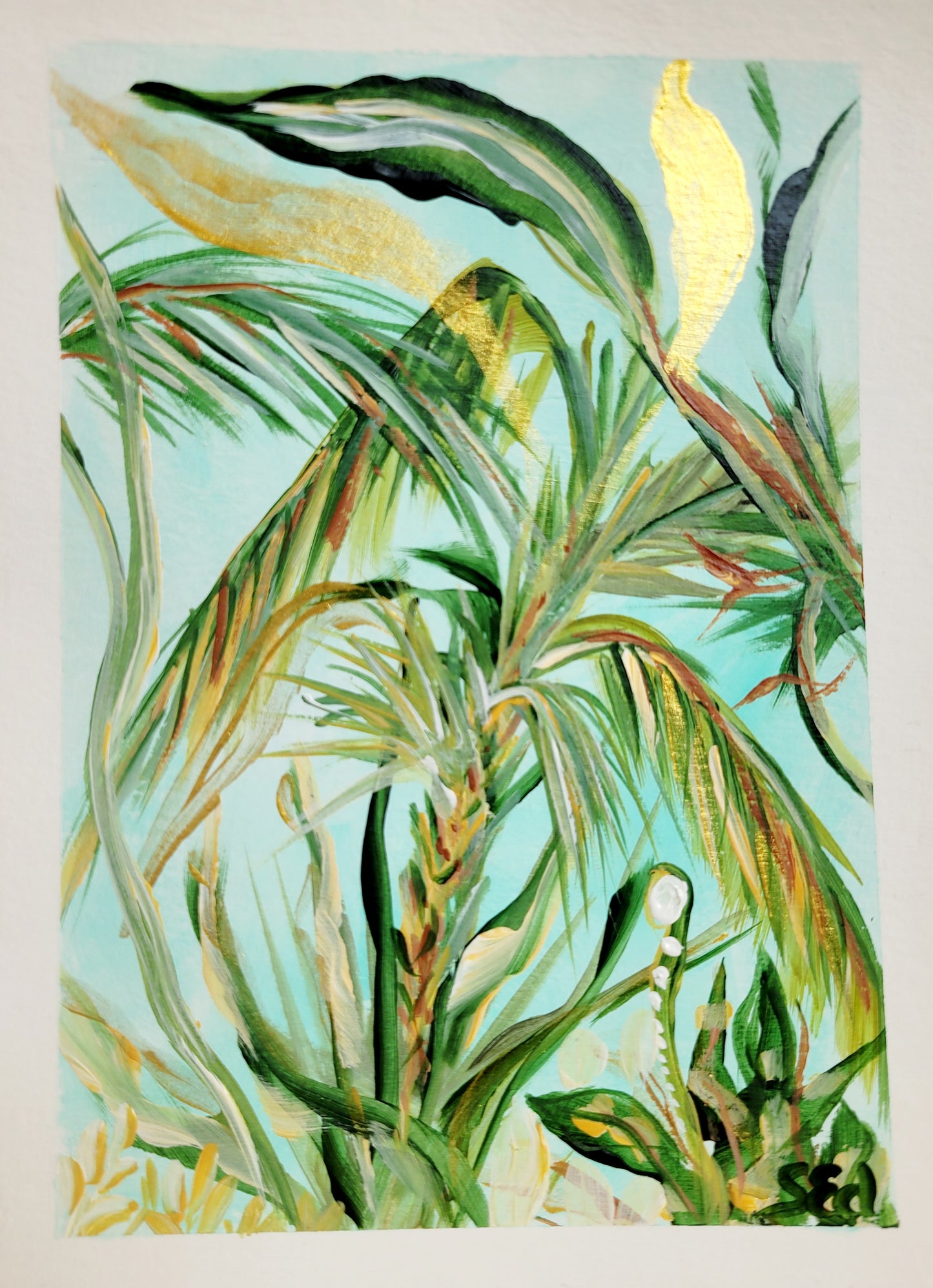 Green paradise I-IV, 15x20 cm