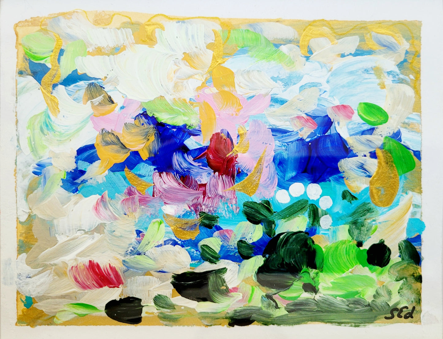 Konfetti land II, ca. 10x15 cm