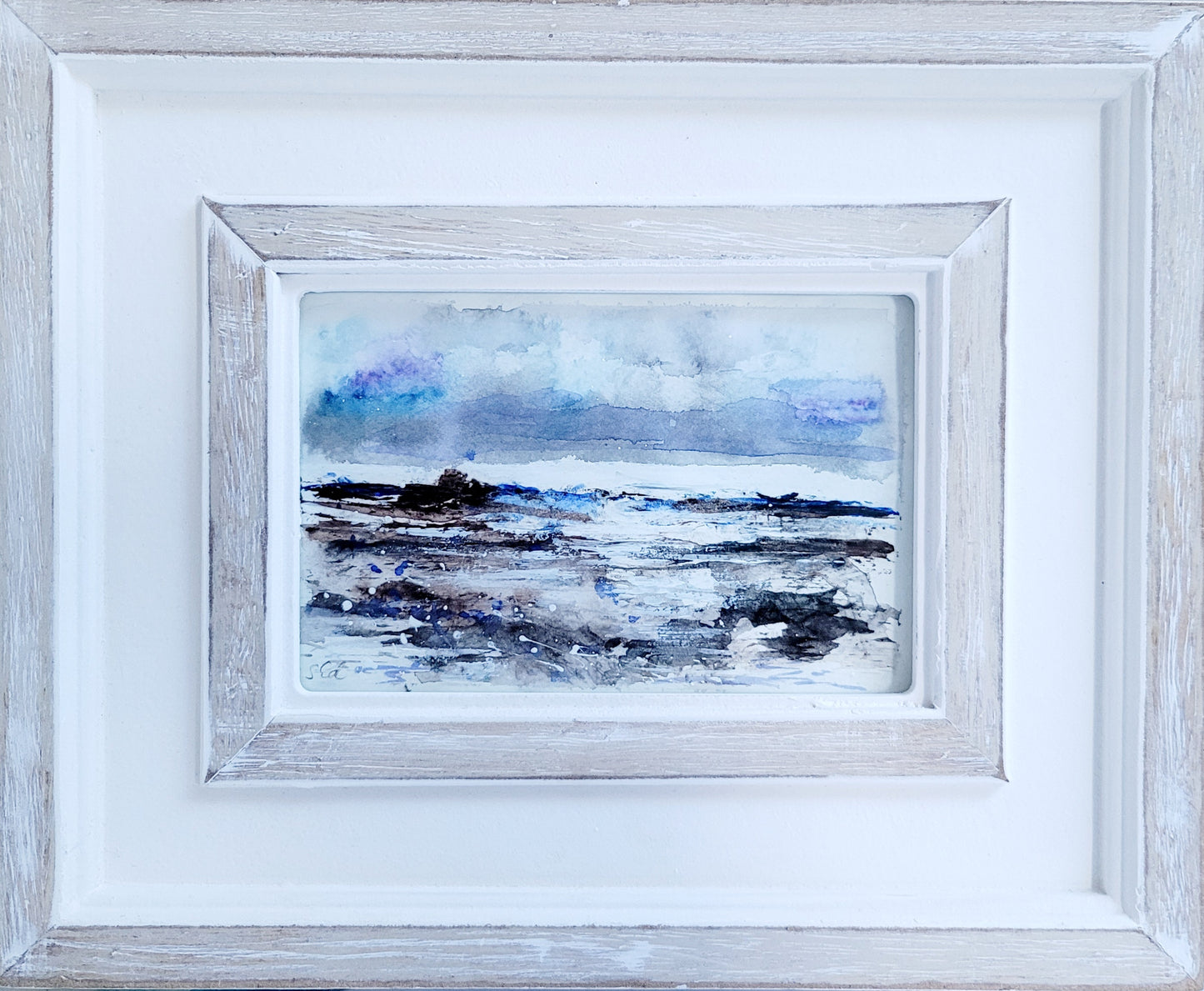 Watercolor ´Winter impression I´, 10x15cm