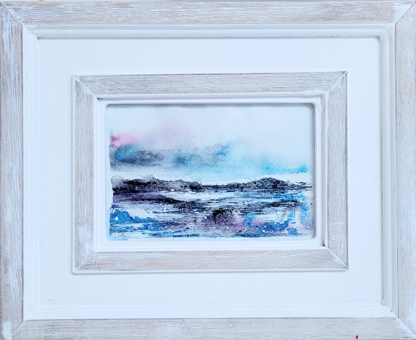 Watercolor ´Winter impression II´, 10x15cm