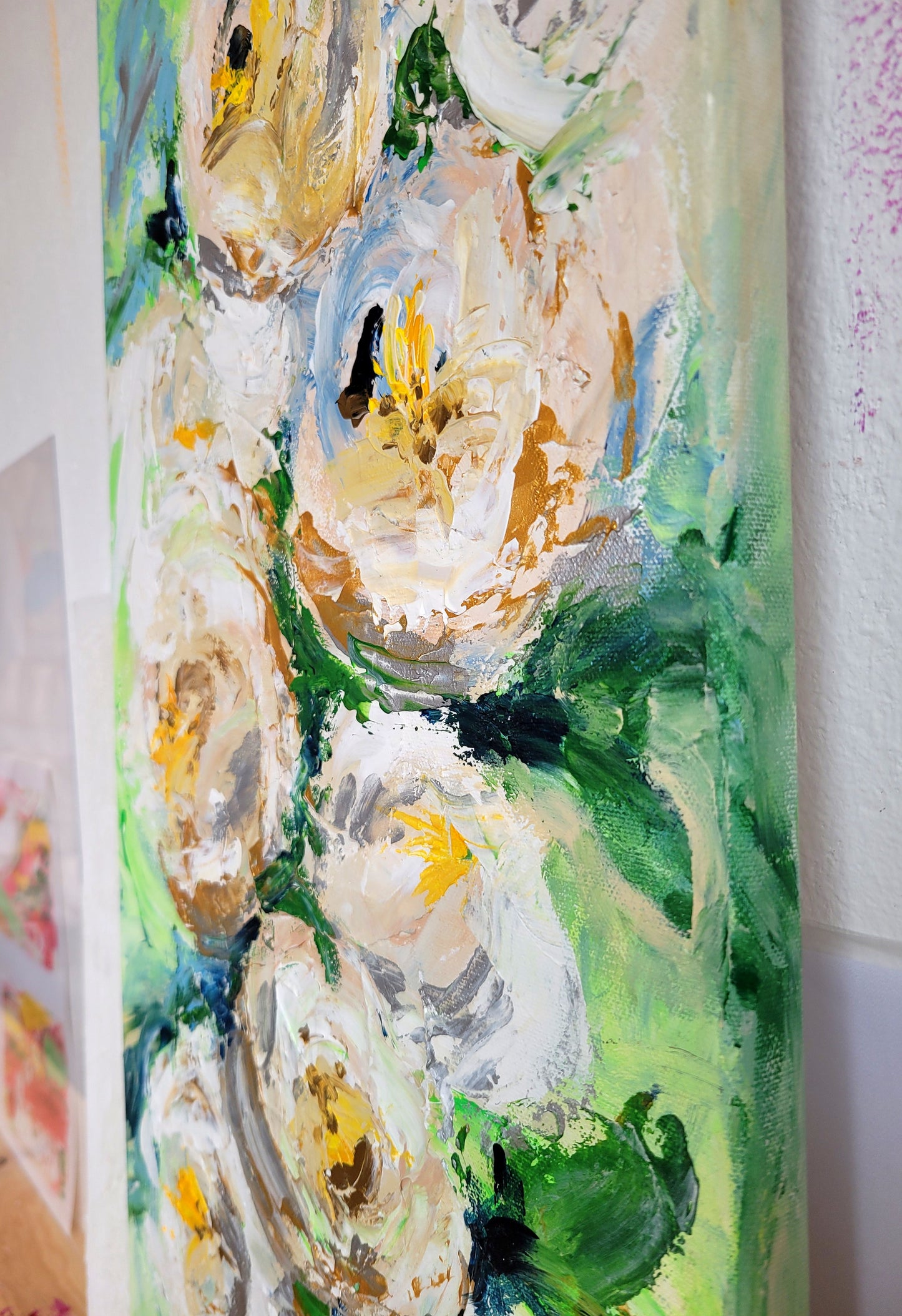 Joyful roses, 80x30cm