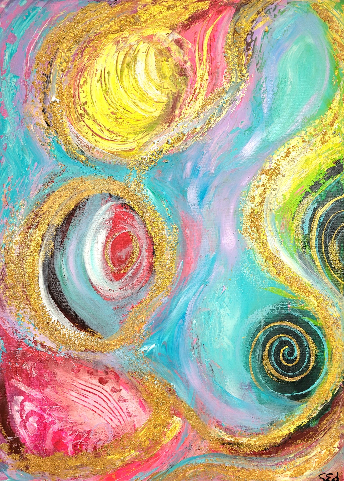 Pure stream of joy, 70x50cm