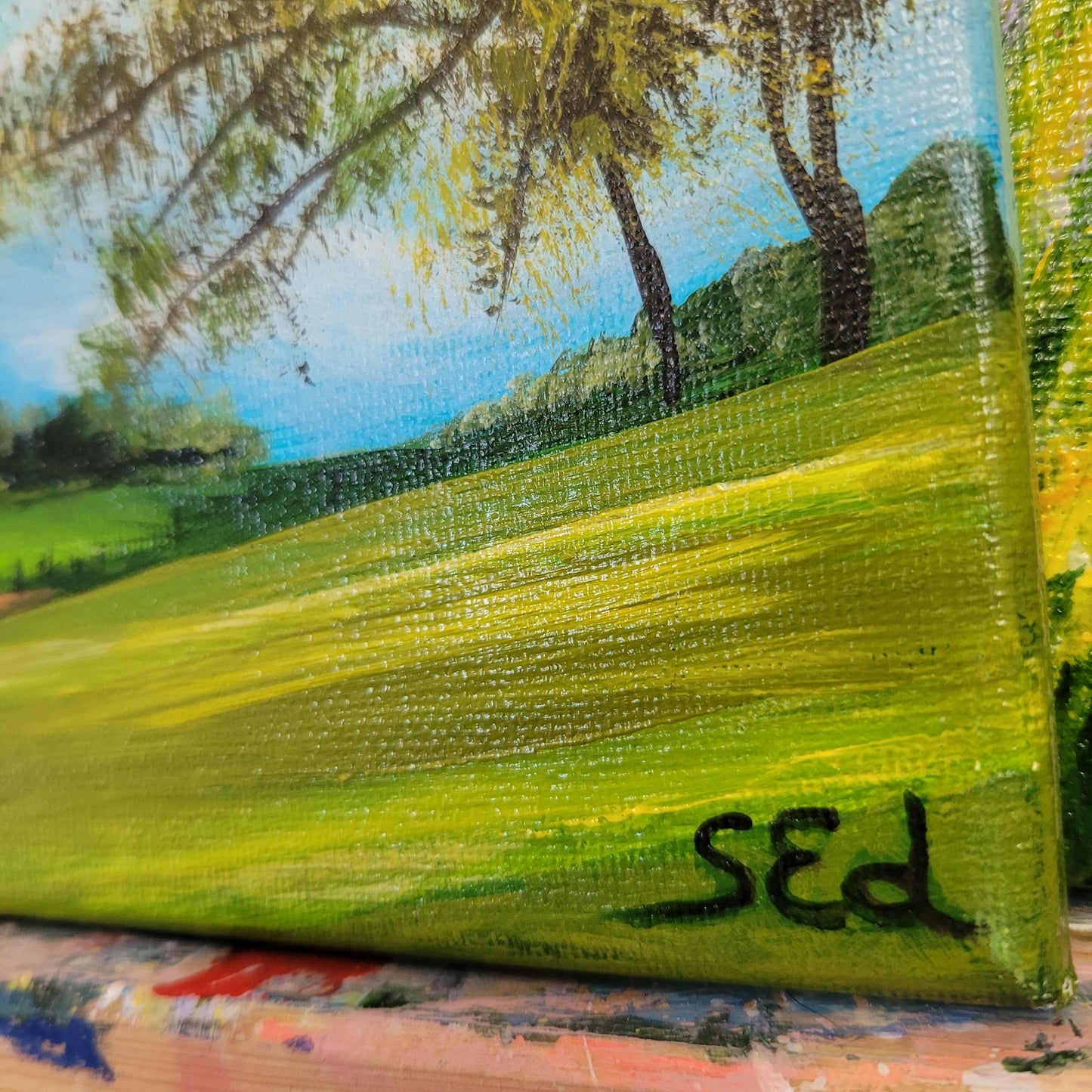 ´Childhood memories´, (Eifeler landscape III) 30x30cm