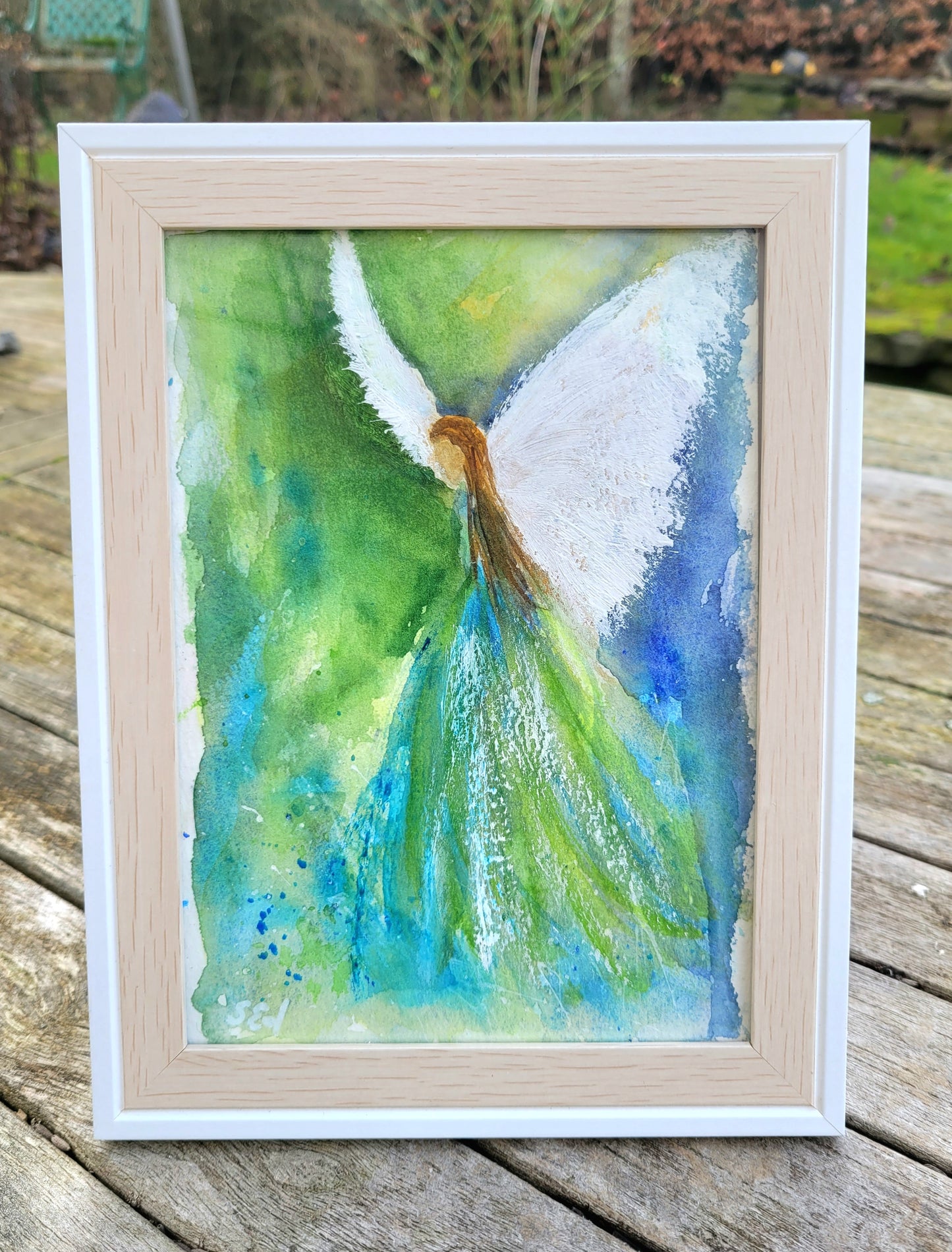 Aquarell Engel der Zuversicht 18x13cm