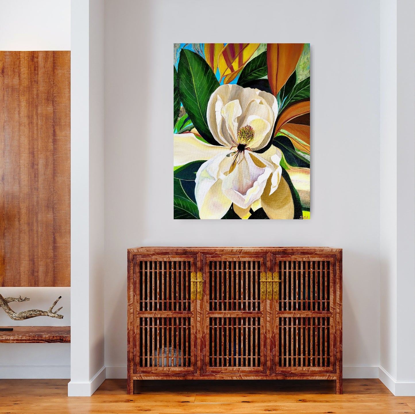 Magnolia on Oak Ridge Road, 50x40 cm (20x15 in)