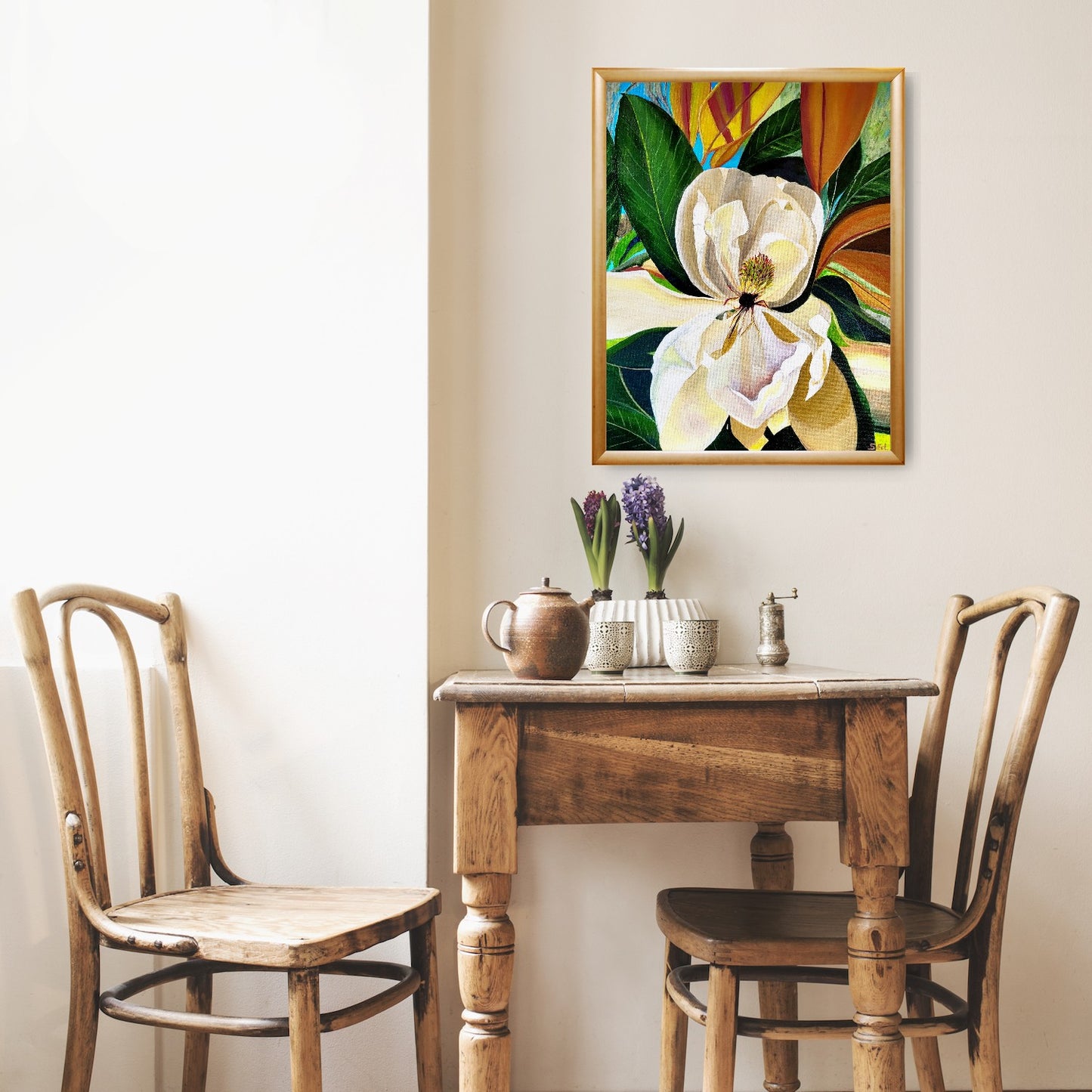 Magnolia on Oak Ridge Road, 50x40 cm (20x15 in)