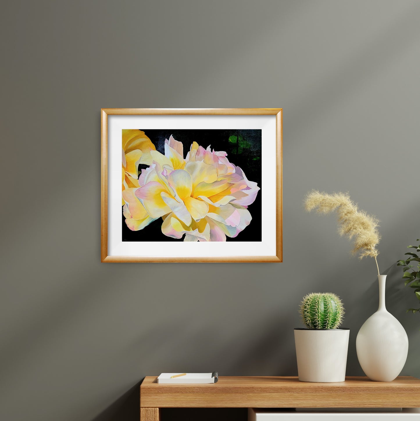 Yellow rose, Print, A4