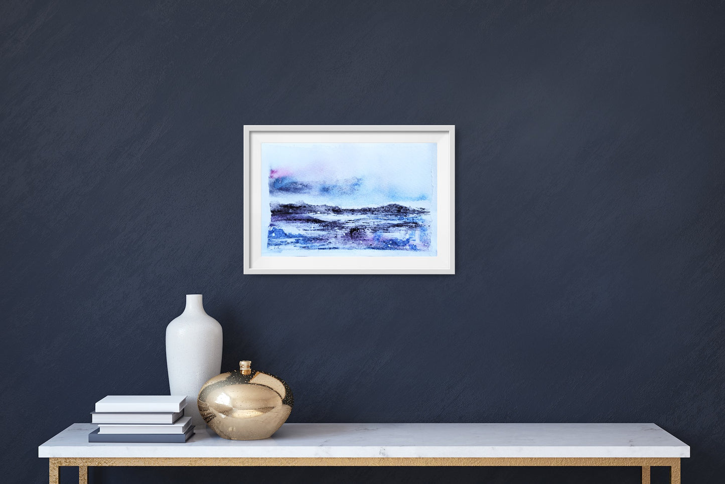 Watercolor ´Winter impression I´, 10x15cm