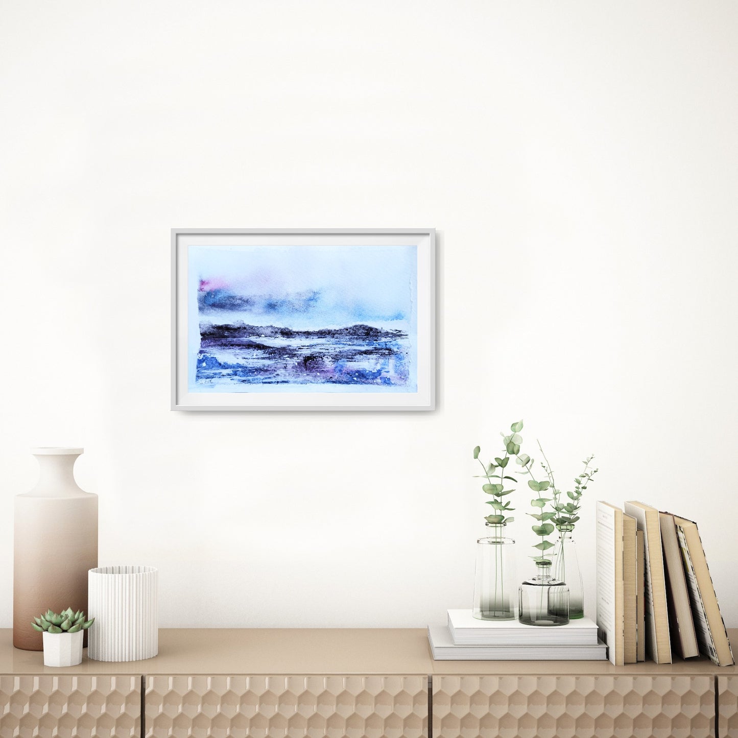 Watercolor ´Winter impression II´, 10x15cm