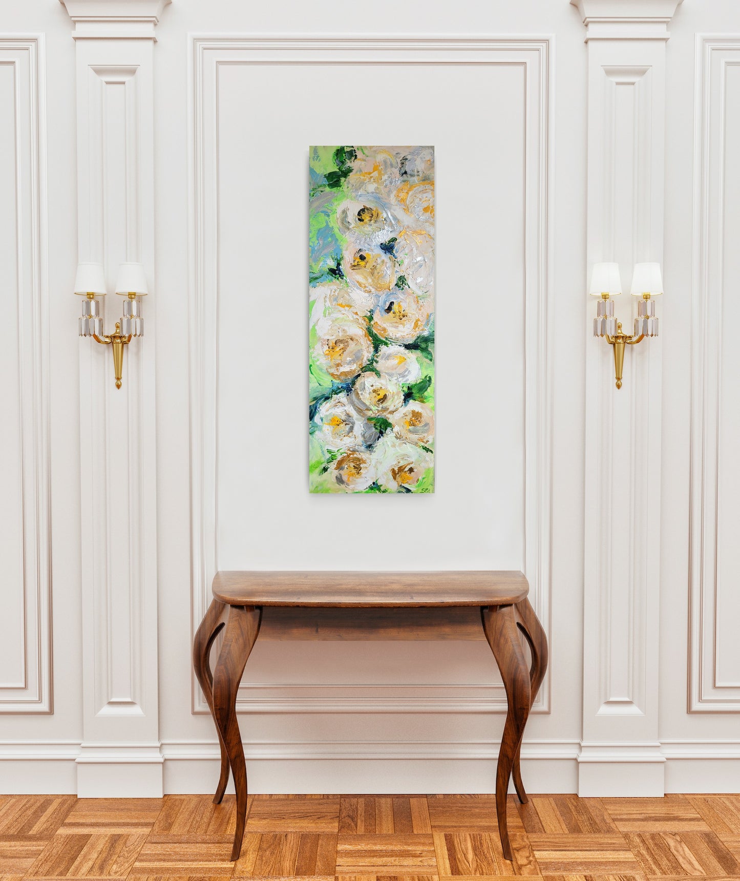 Joyful roses, 80x30cm