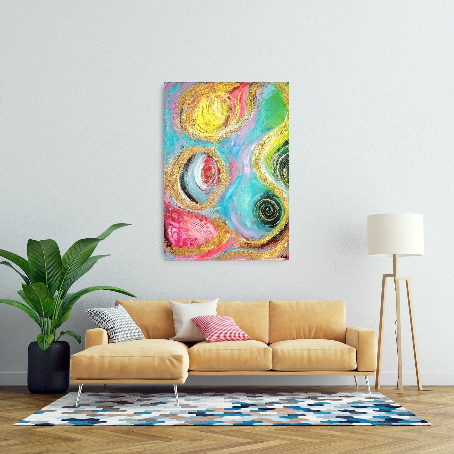 Pure stream of joy, 70x50cm