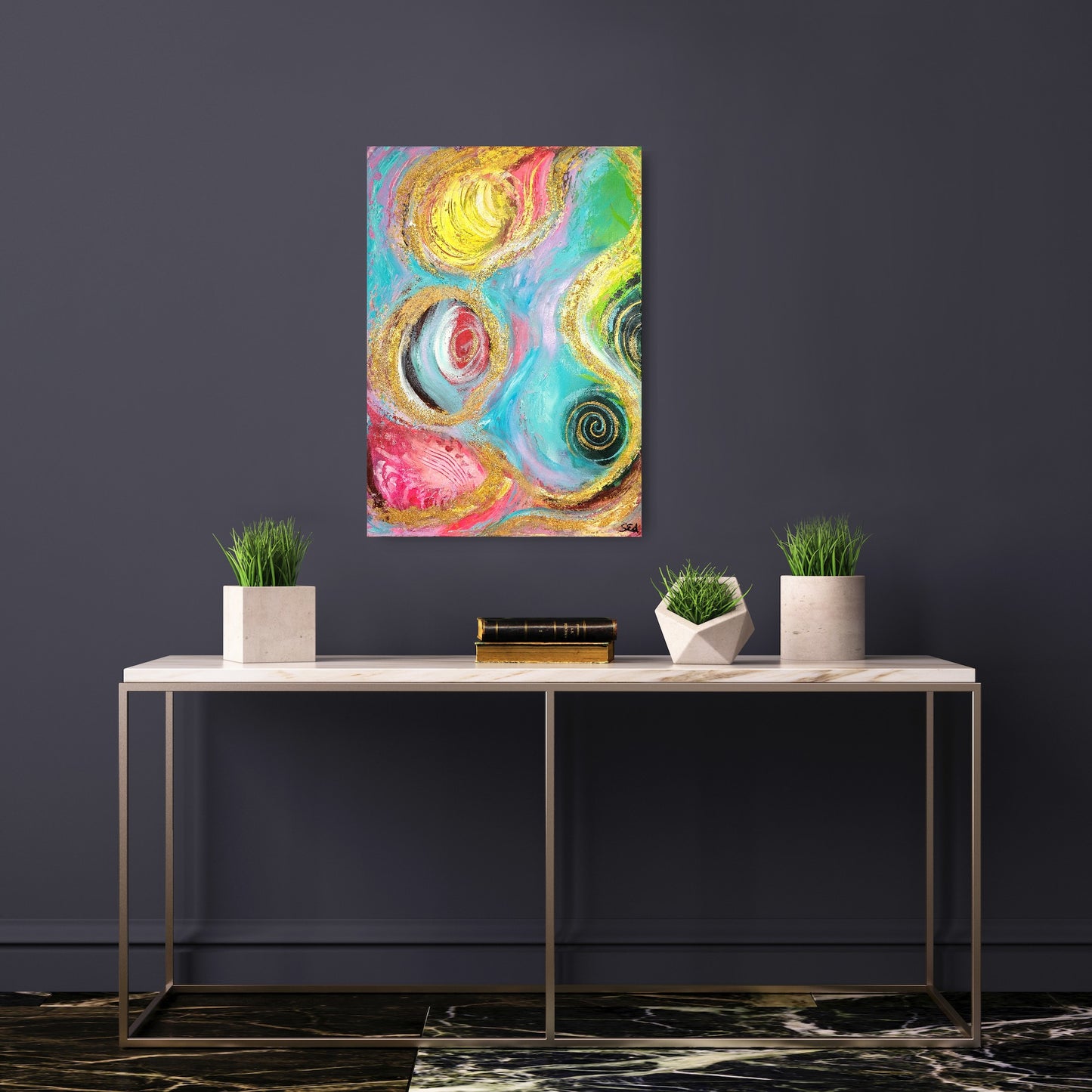 Pure stream of joy, 70x50cm