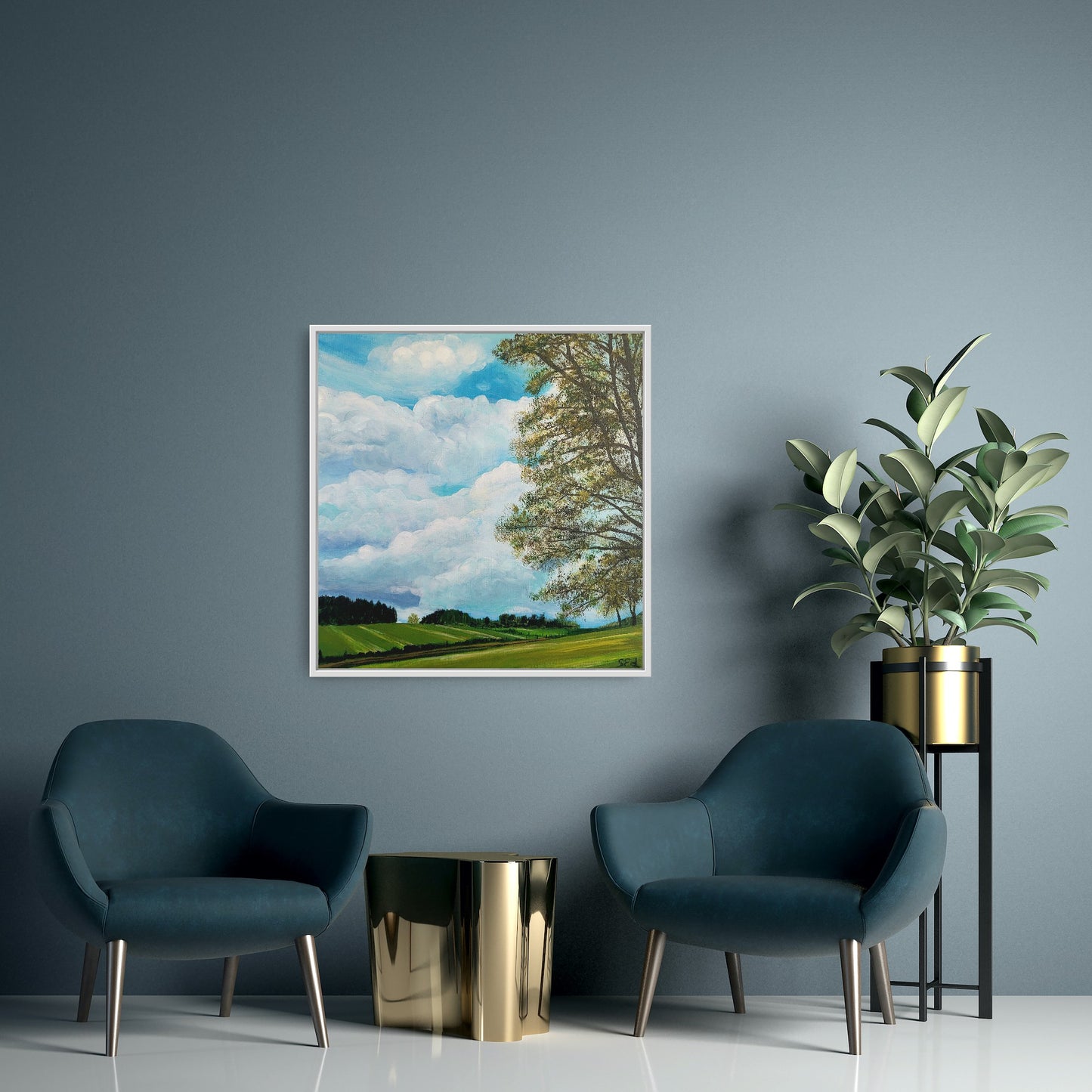 ´Childhood memories´, (Eifeler landscape III) 30x30cm