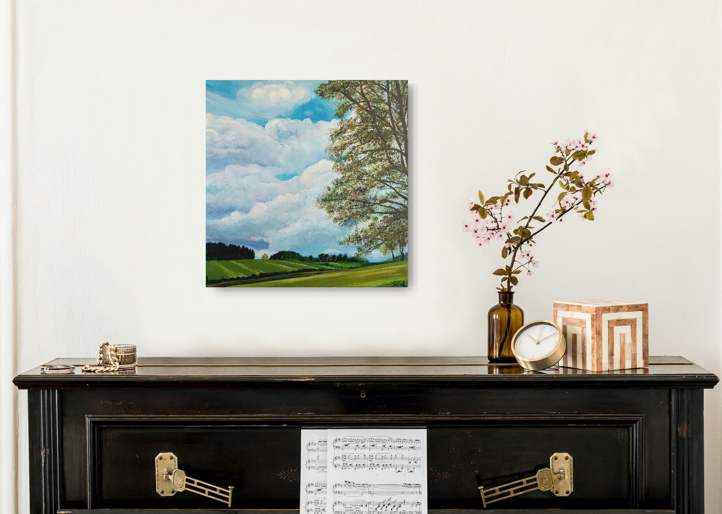 ´Childhood memories´, (Eifeler landscape III) 30x30cm