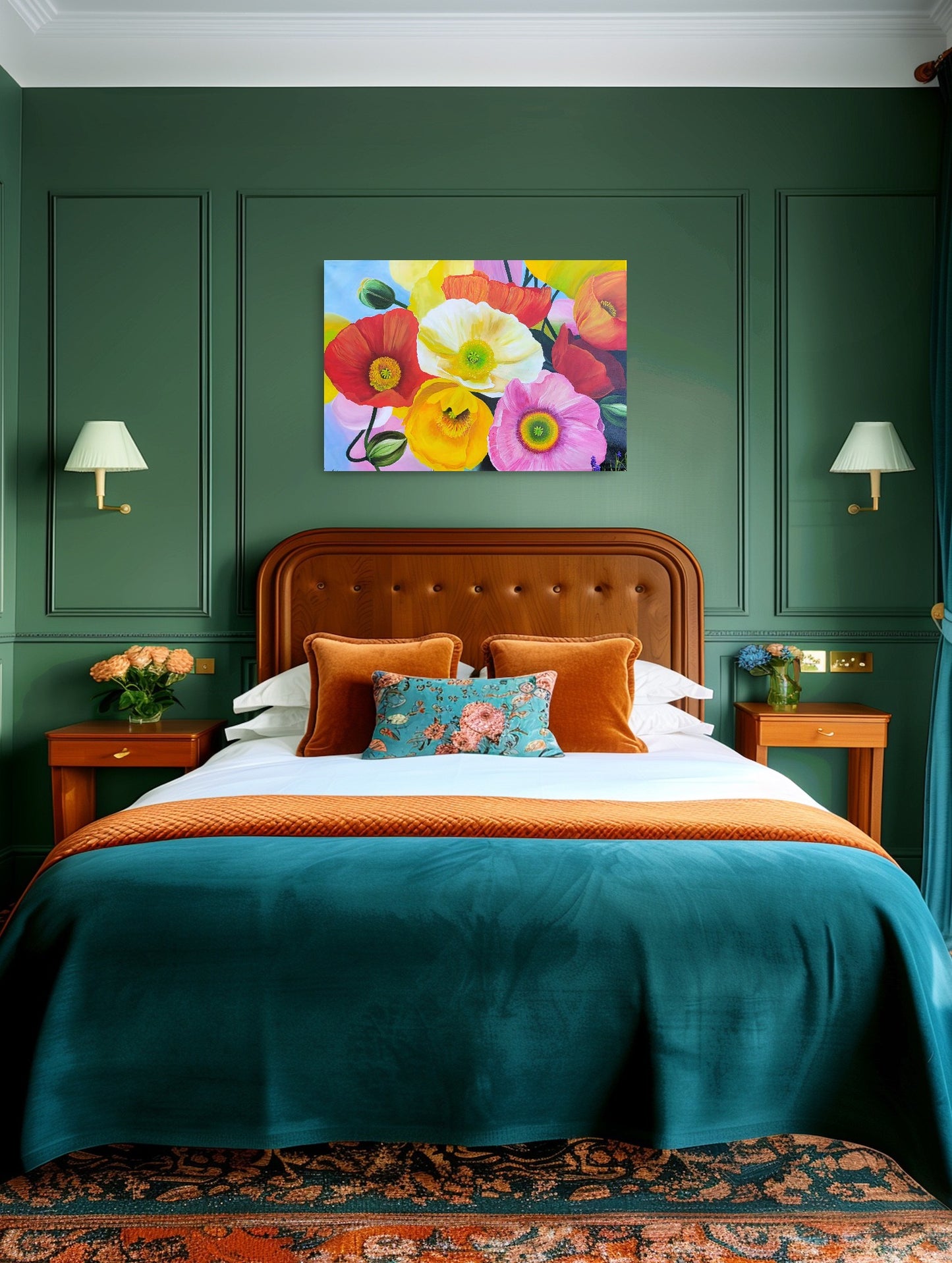 poppies paradise, 70x100cm
