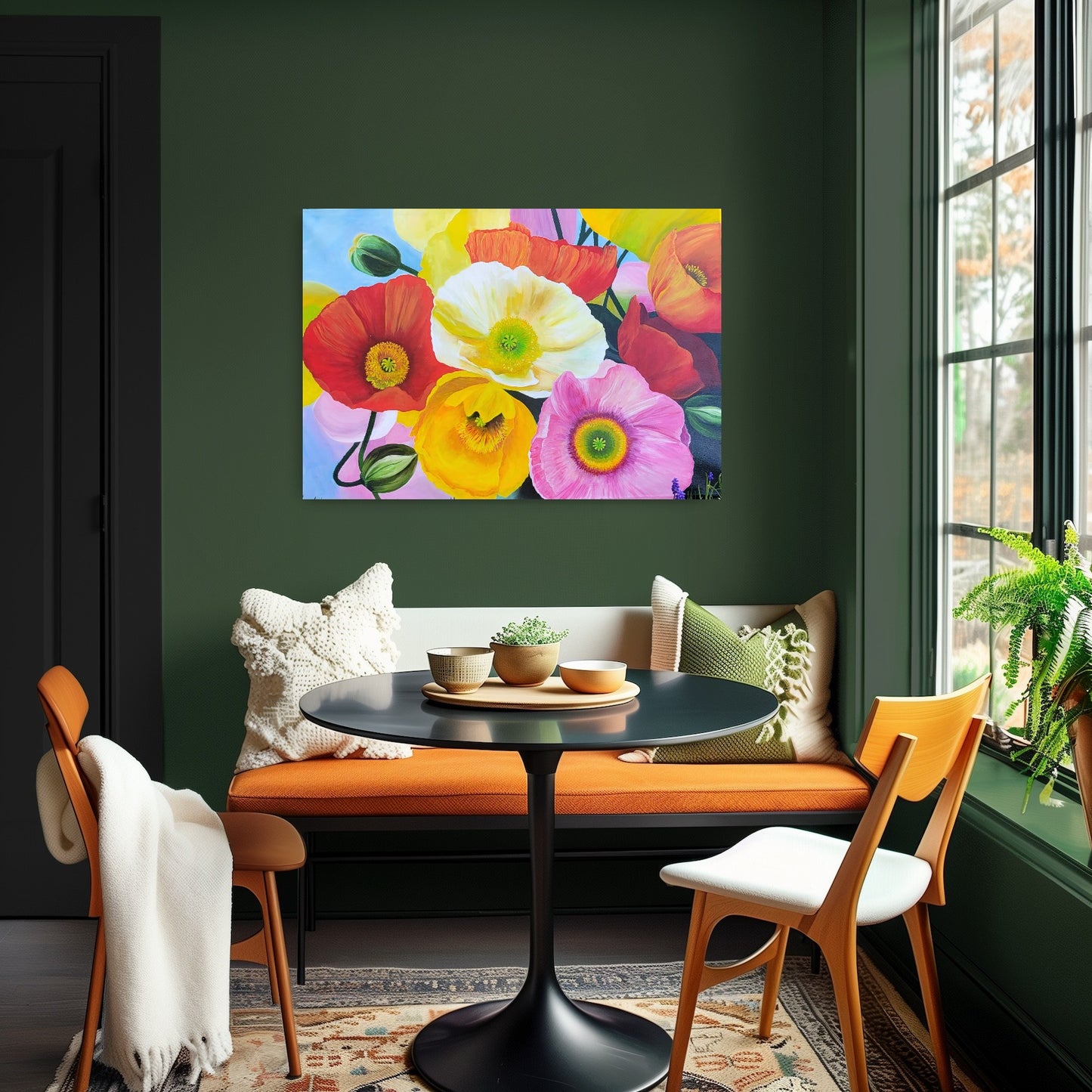 poppies paradise, 70x100cm