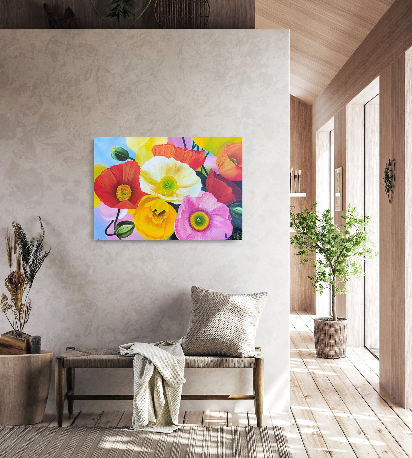 poppies paradise, 70x100cm