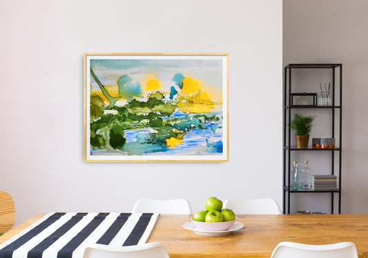 Watercolor ´Wandering soul´, 15x20cm