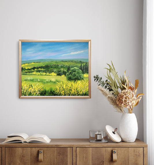 Broom´s in bloom, 40x 50cm