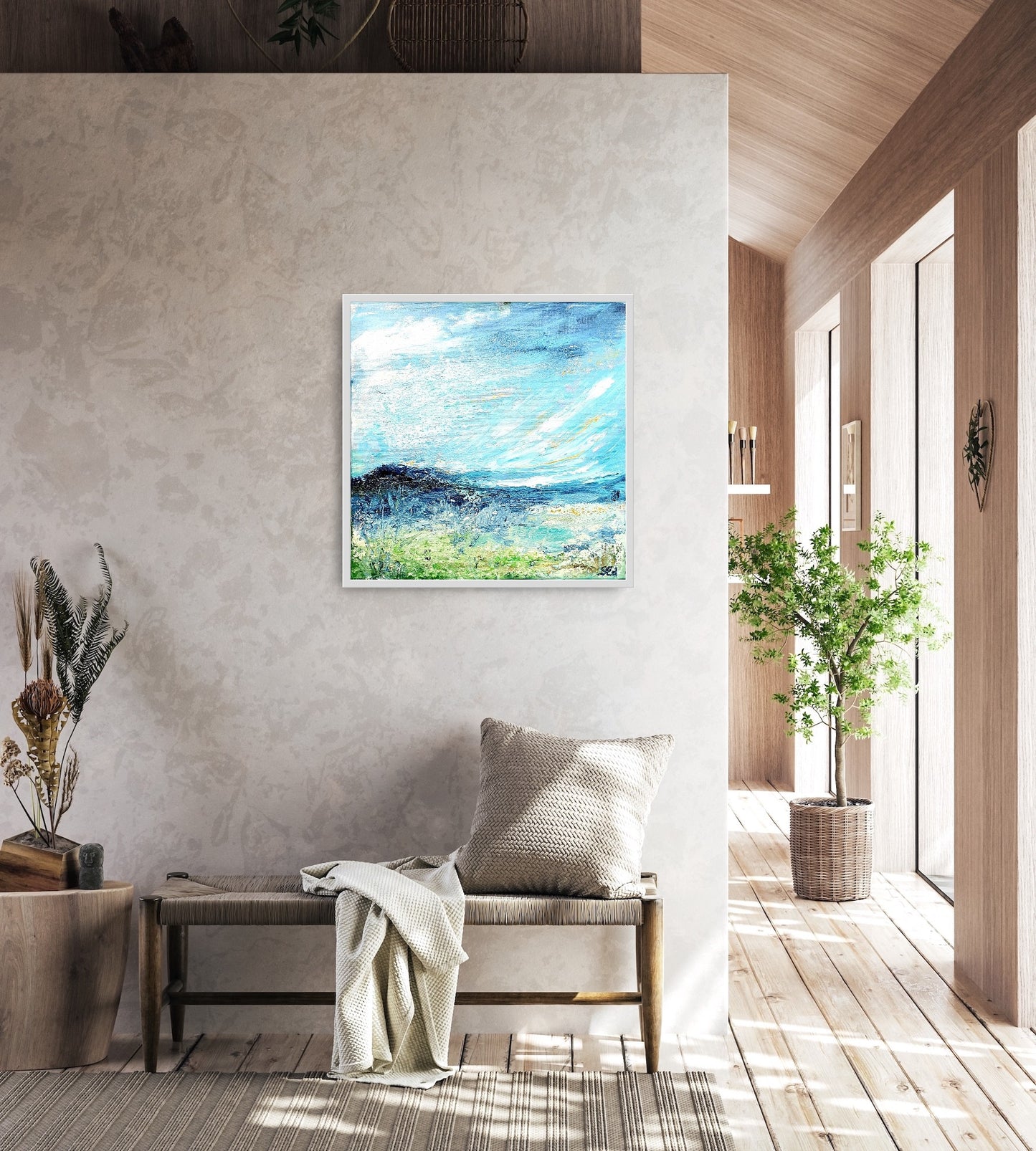 Near the sea, 40x40 cm