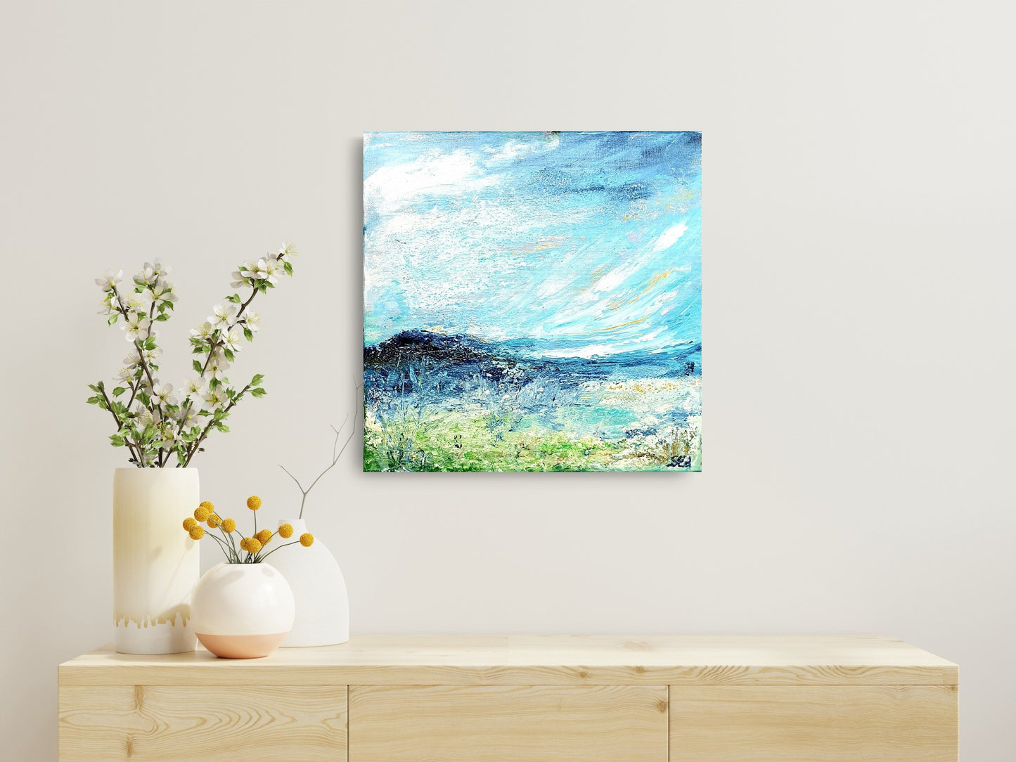 Near the sea, 40x40 cm