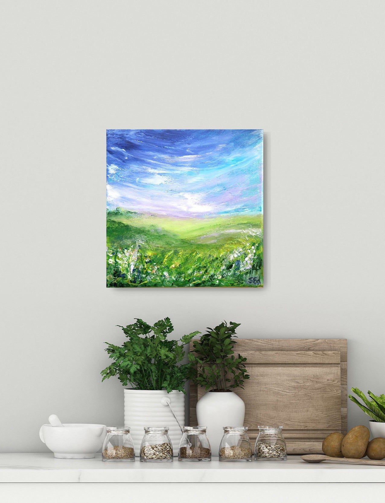 ´Eifel meadows´, 20x20 cm