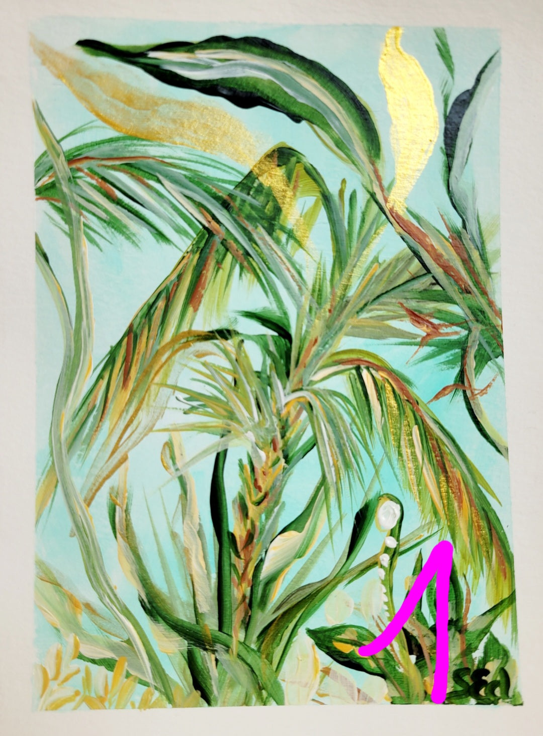 Green paradise I-IV, 15x20 cm