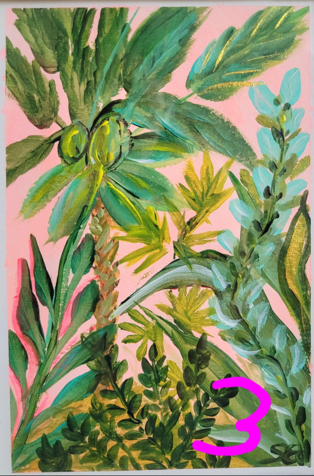 Green paradise I-IV, 15x20 cm