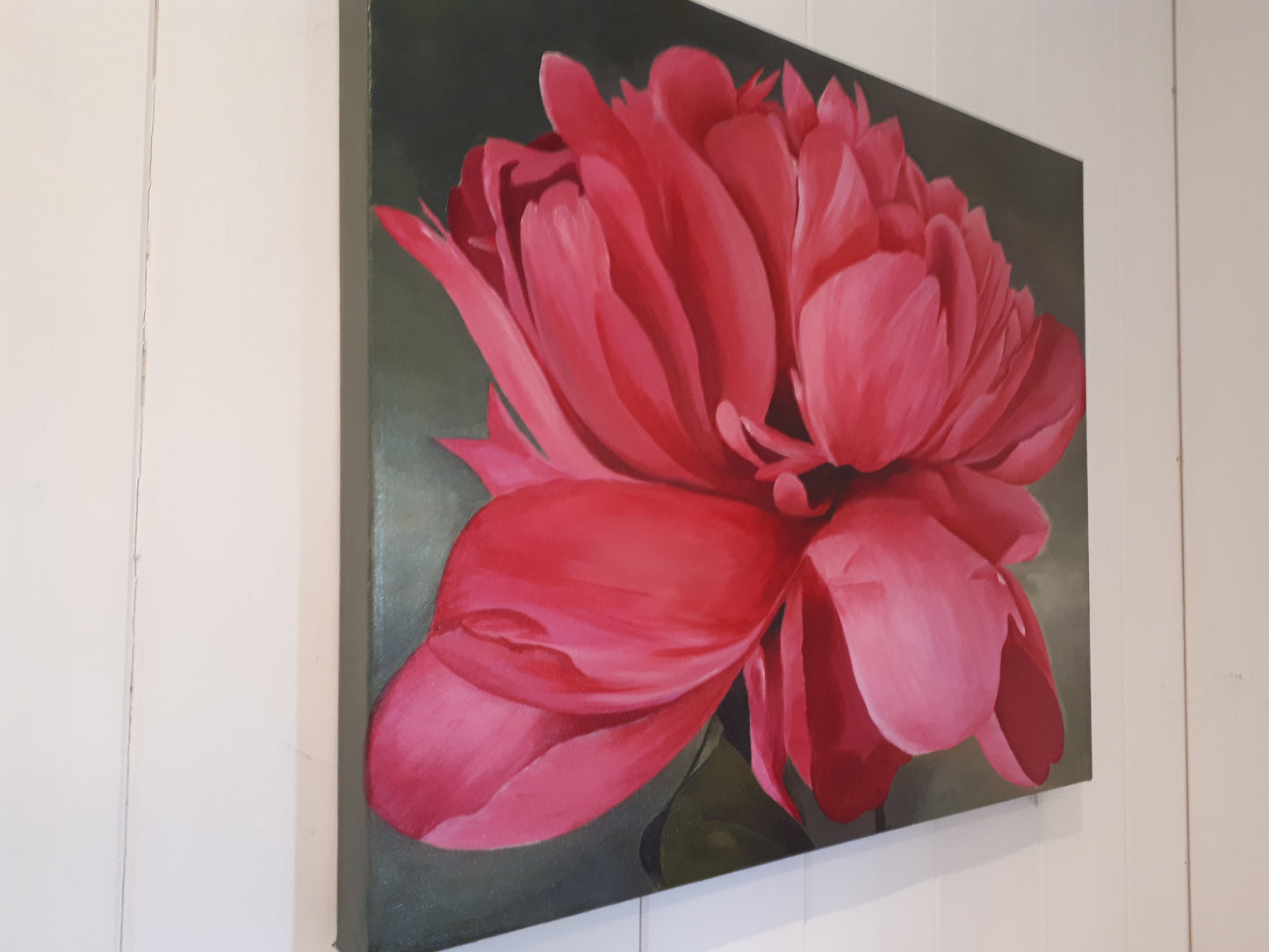 Pink peony, 50x60cm