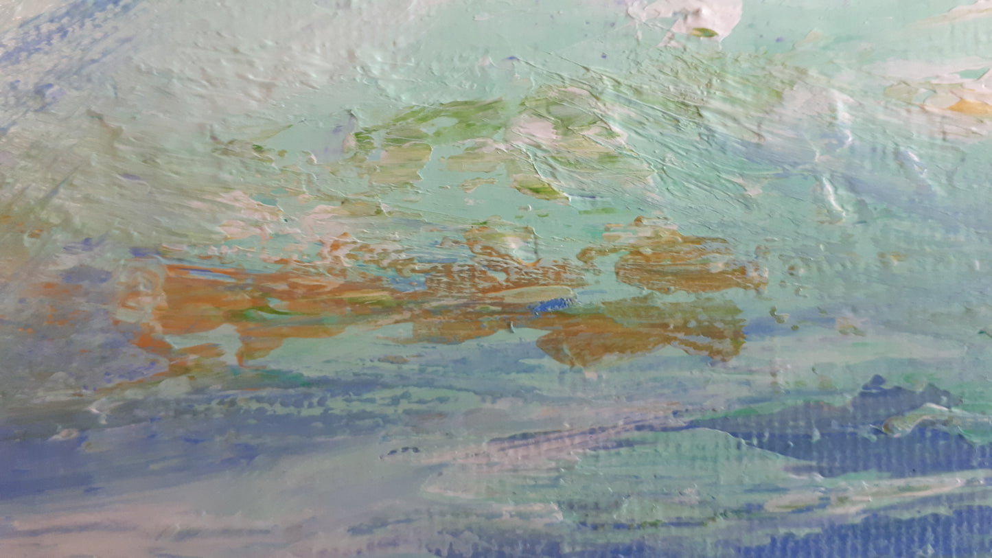 In the green valley, 40x40 cm