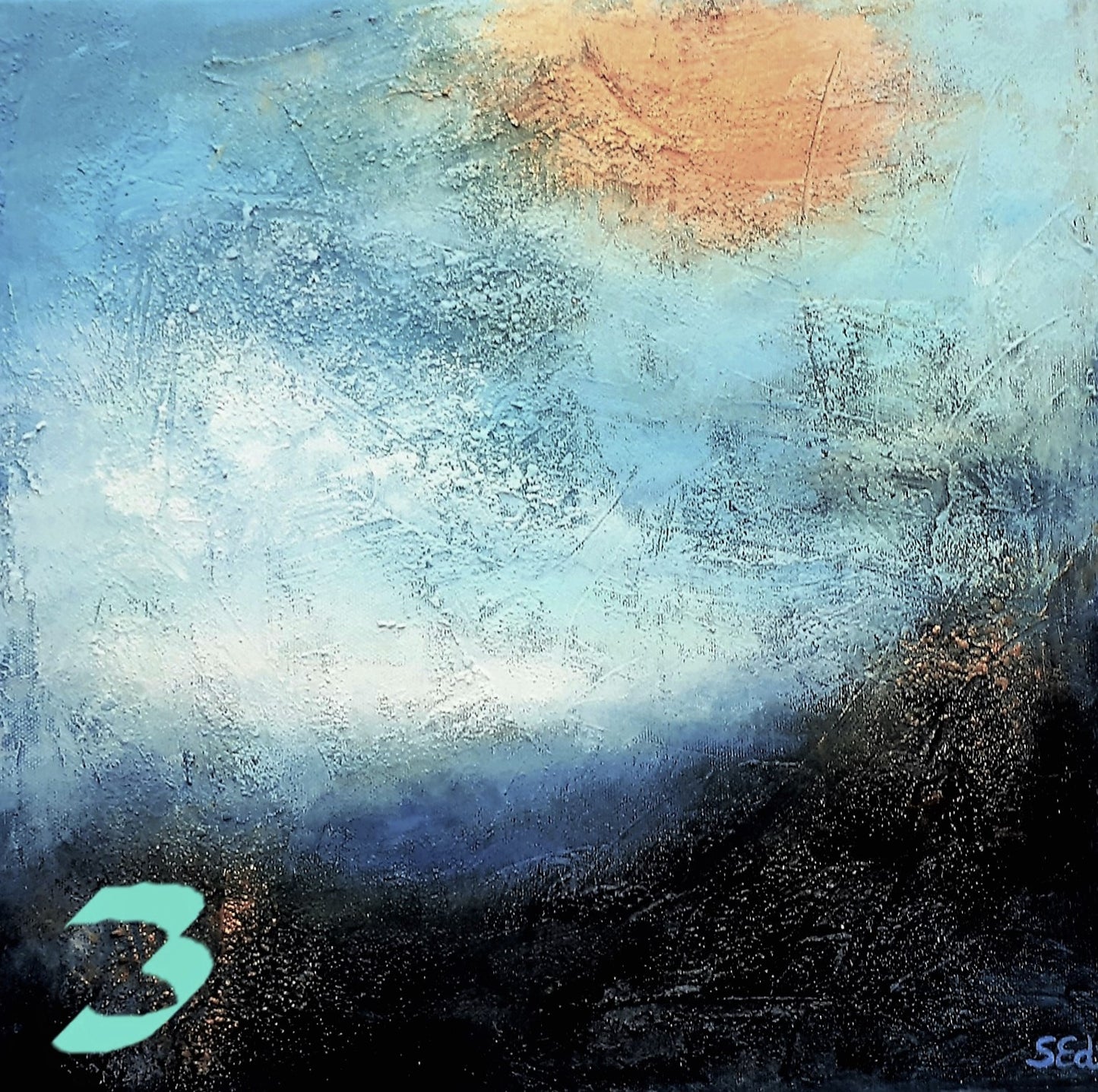 Moors and valleys I-III, 40x40cm each