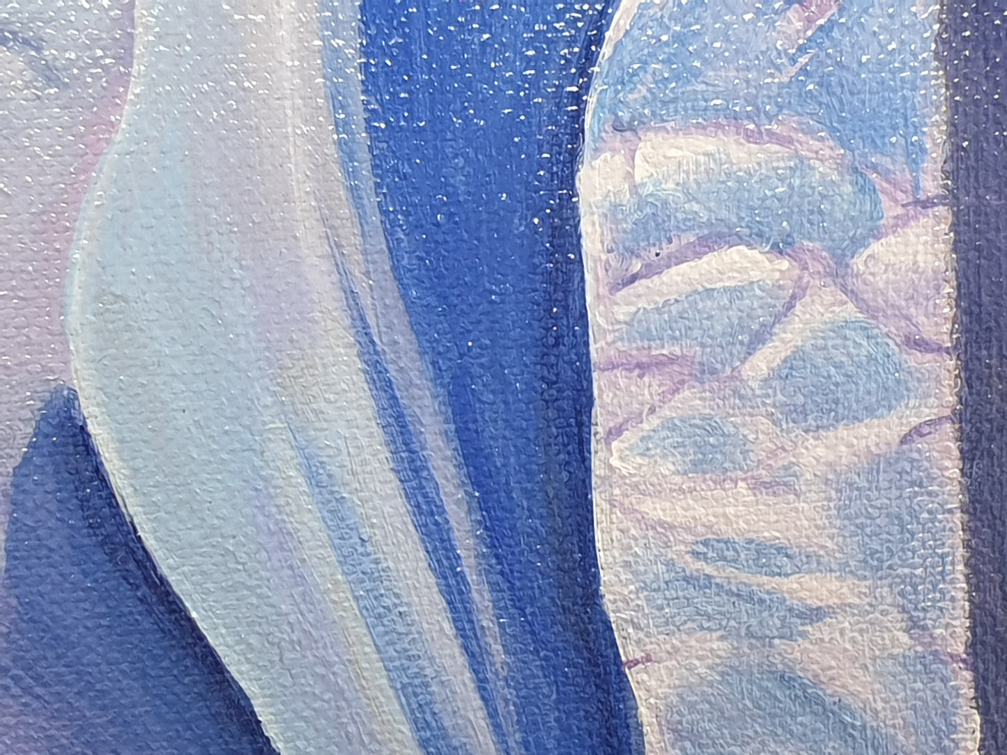 Light on blue Hydrangea, 60x80 cm