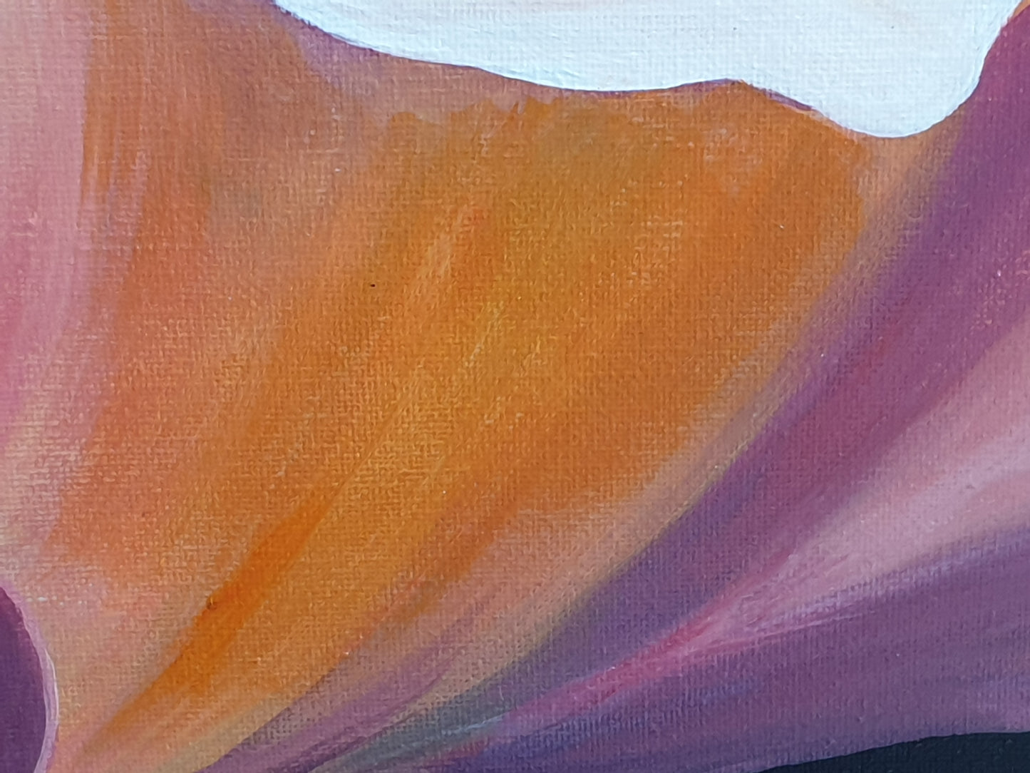 Peachy rose, 50x50cm