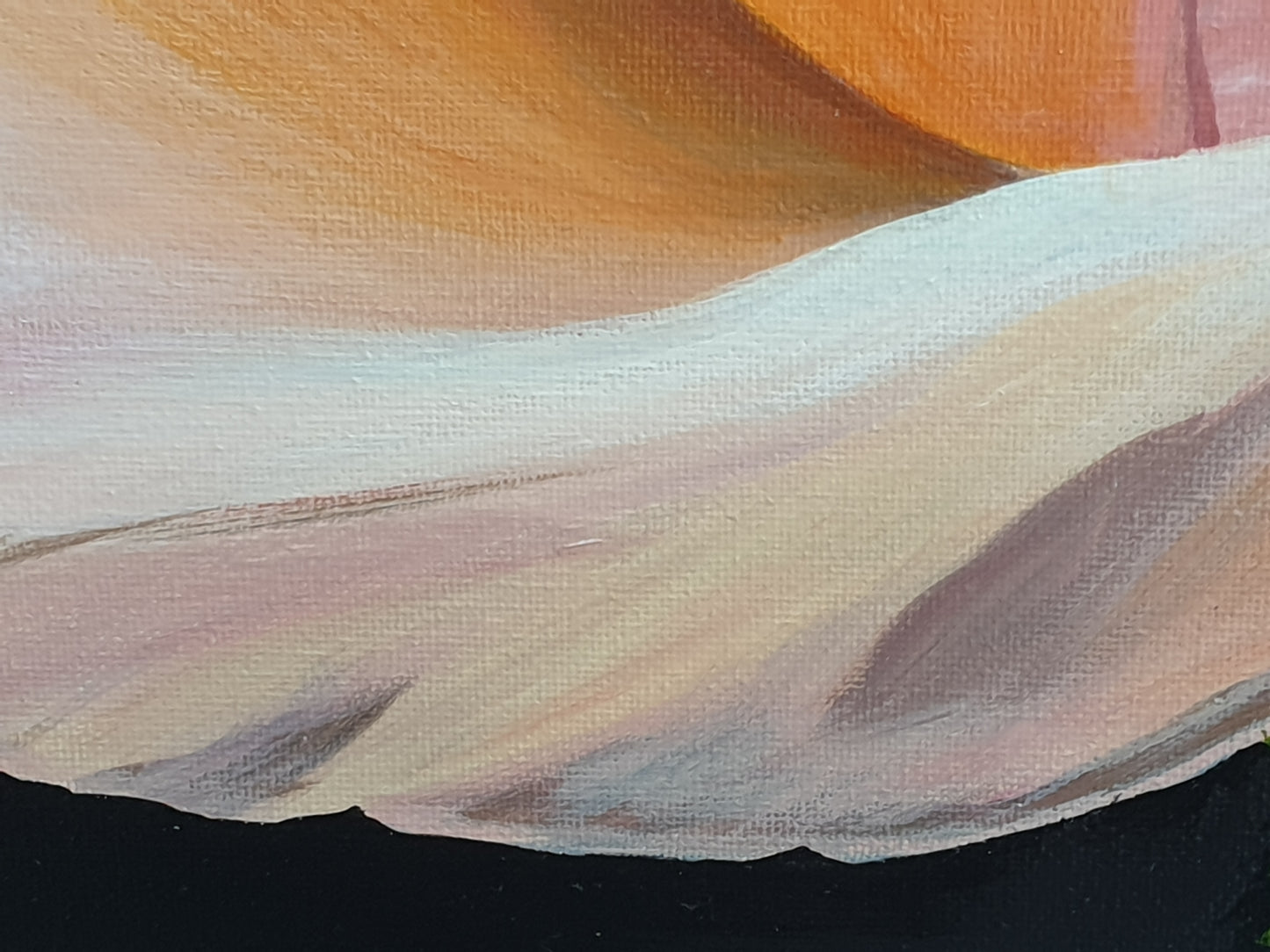 Peachy rose, 50x50cm