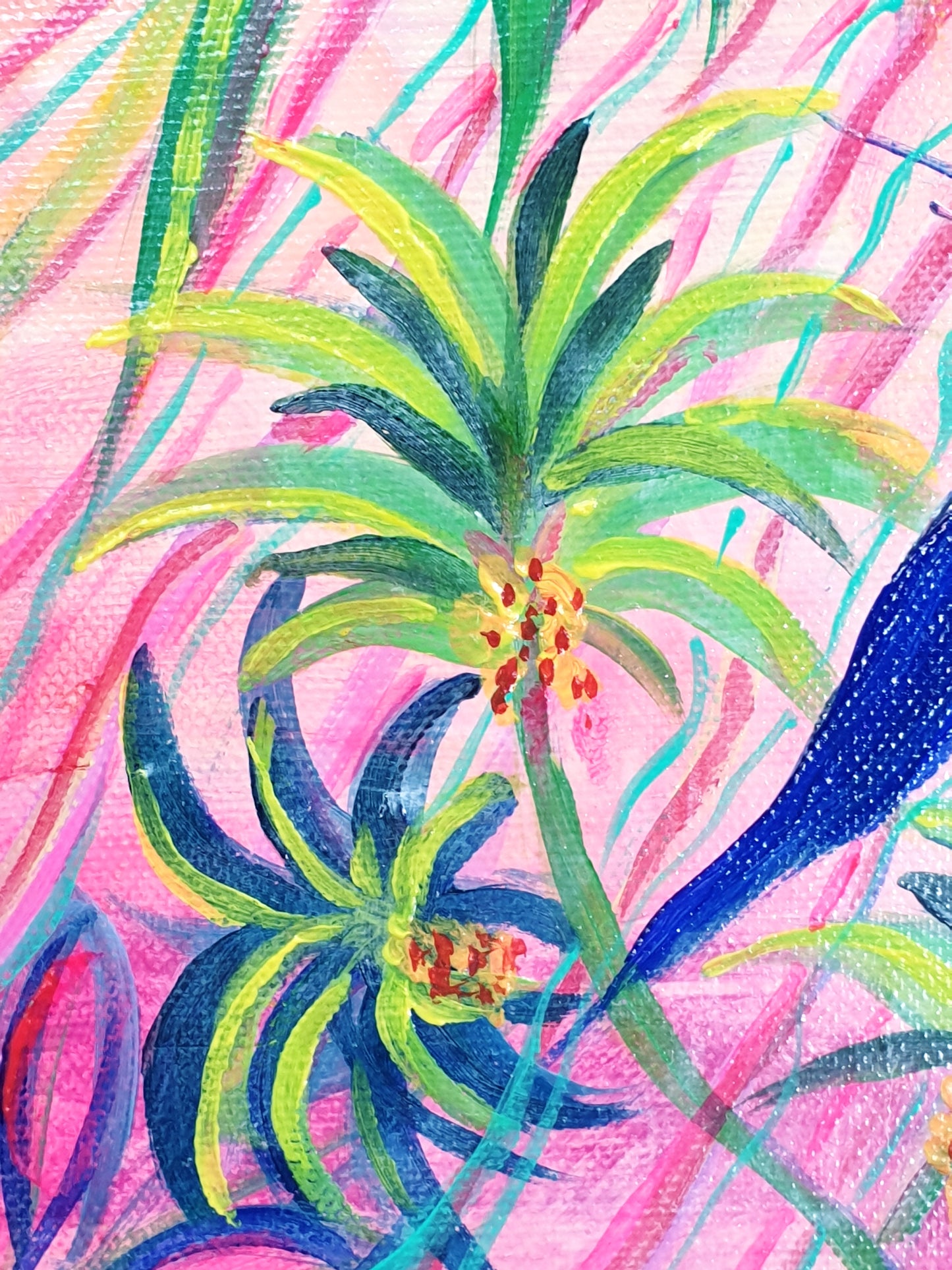 Pink jungle II , 60x40 cm