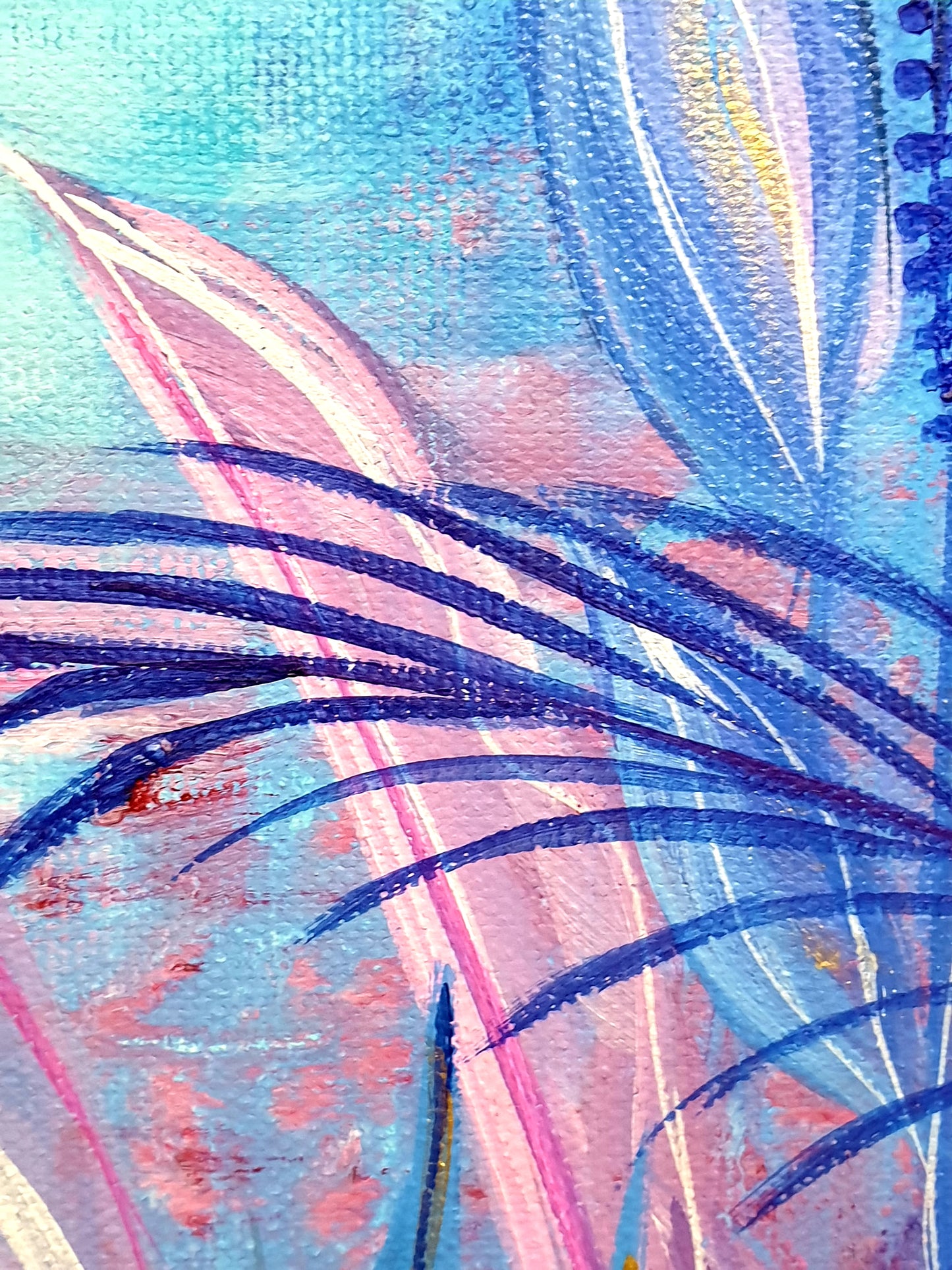 Selva azul III, 40x40 cm
