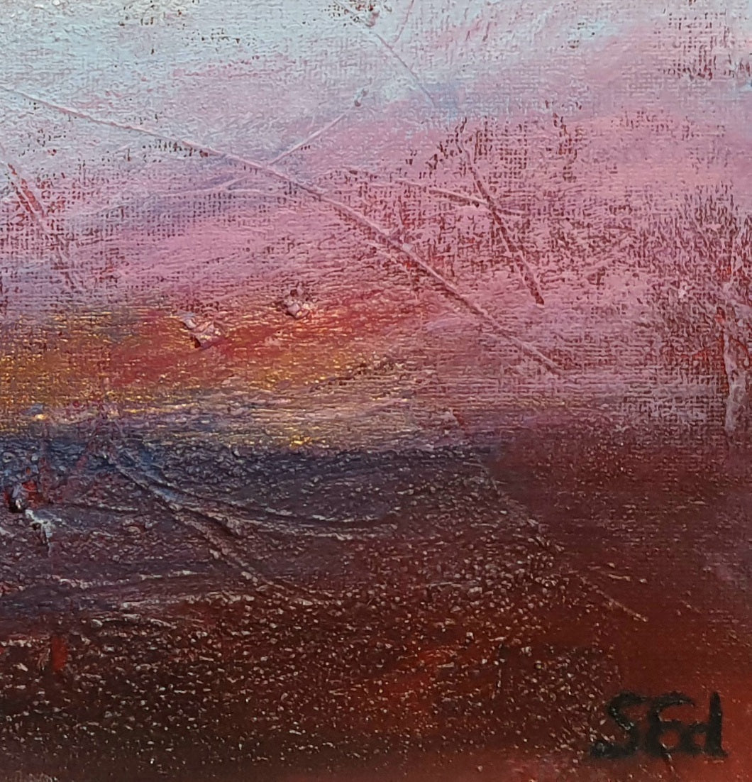 Moors and valleys I-III, 40x40cm each