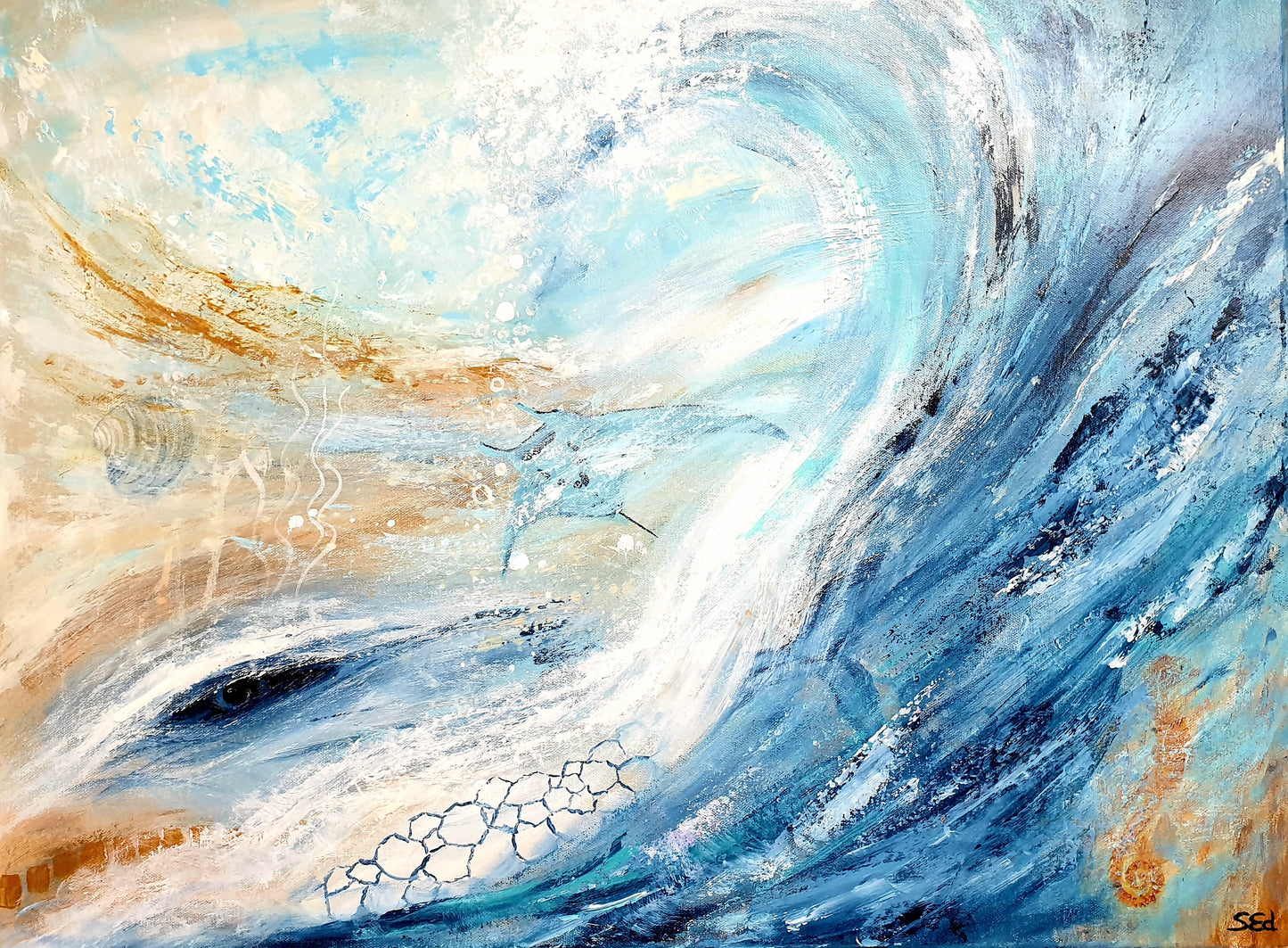 The sea is watching you, 60x80cm