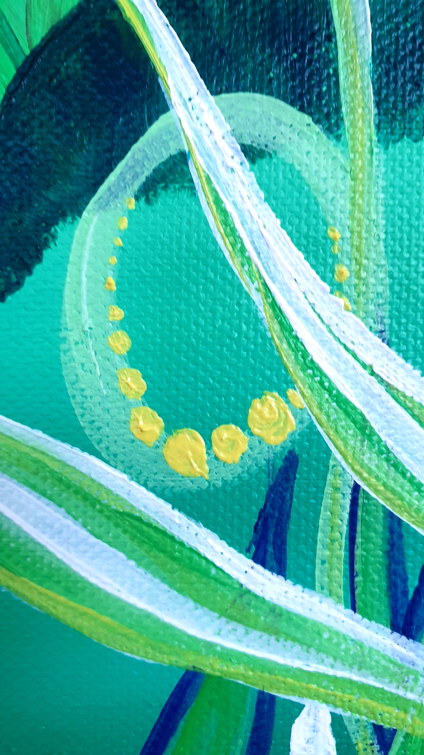 Green jungle II, 40x40 cm