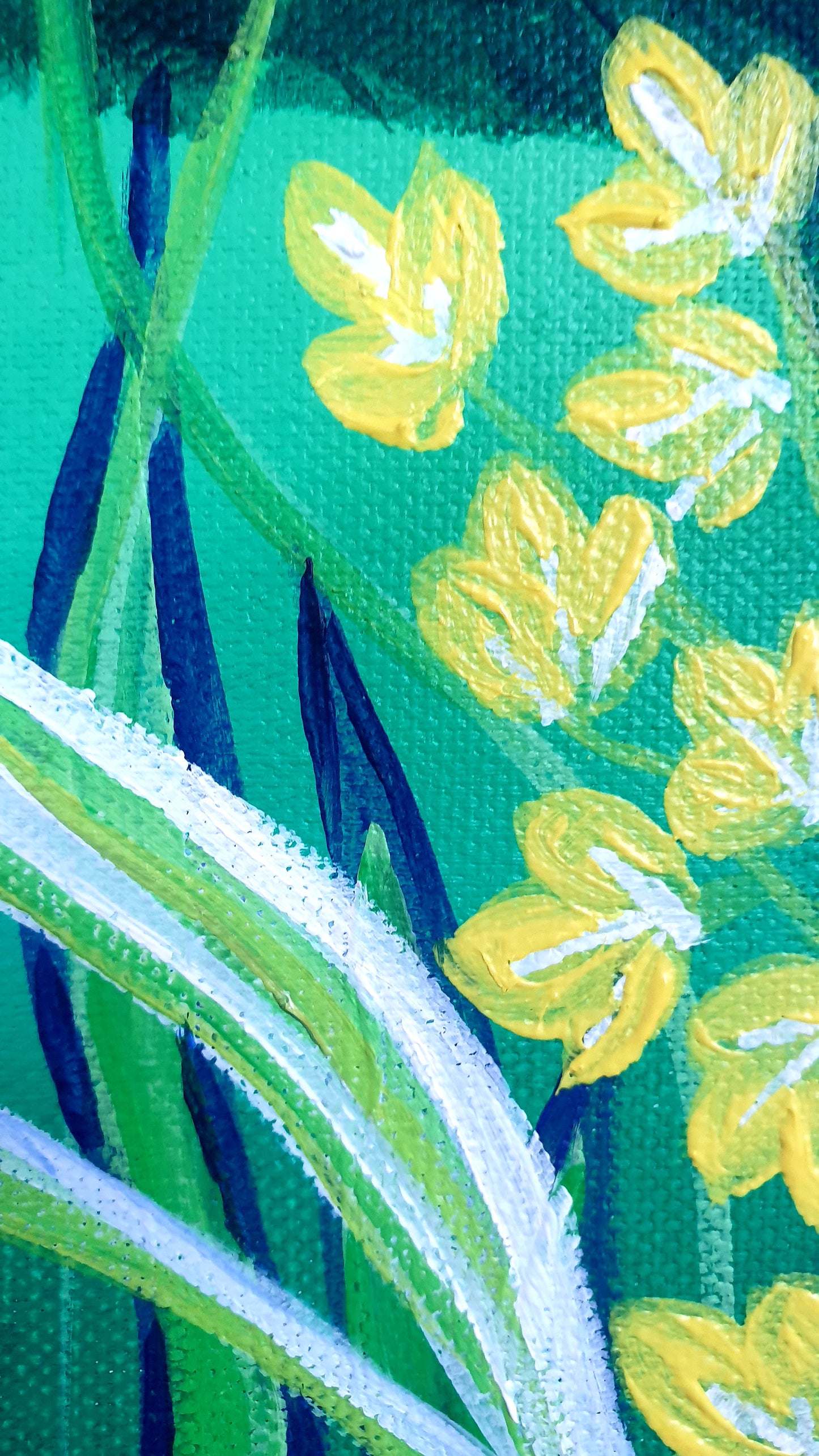 Green jungle II, 40x40 cm