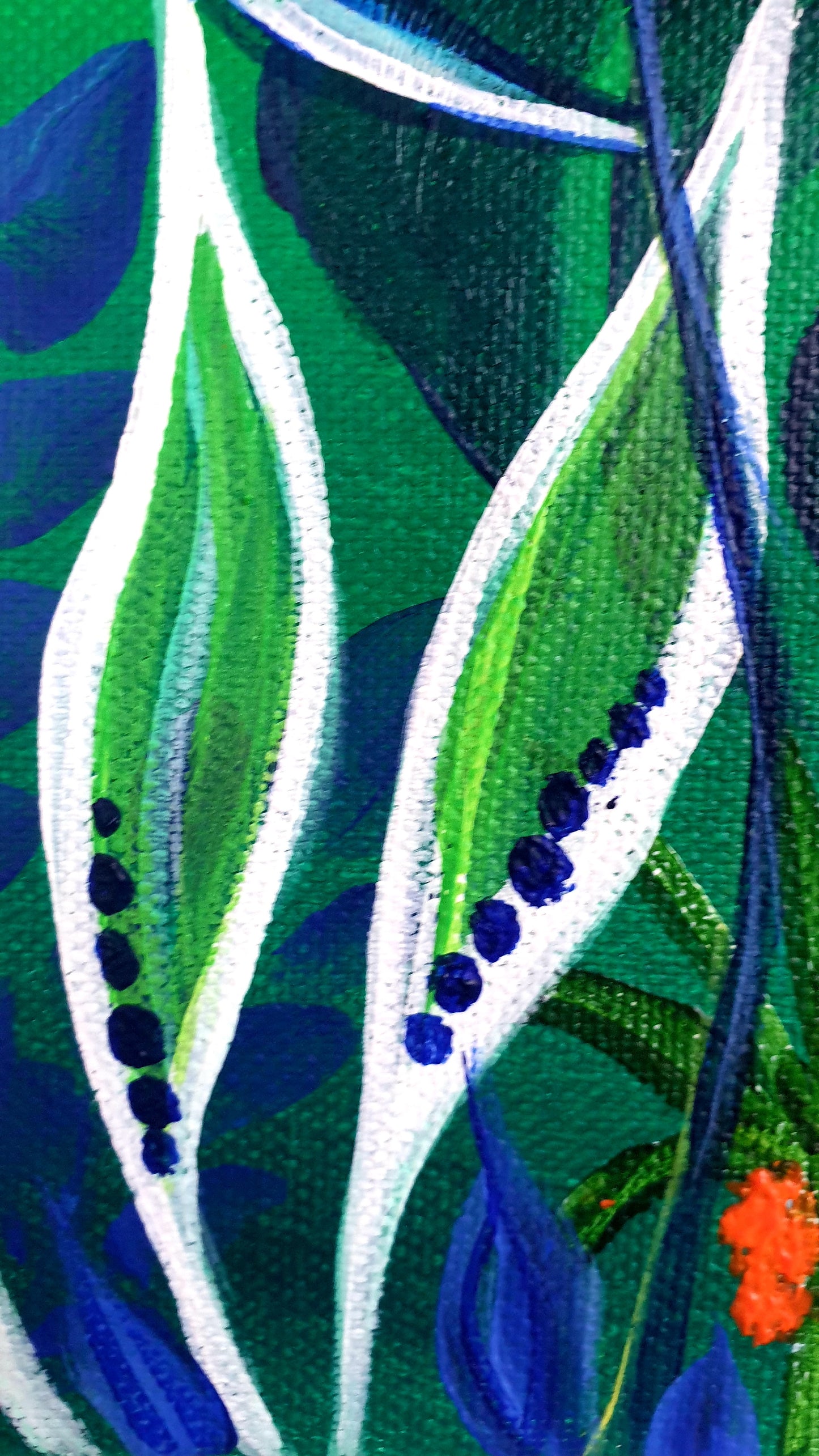 Green jungle II, 40x40 cm