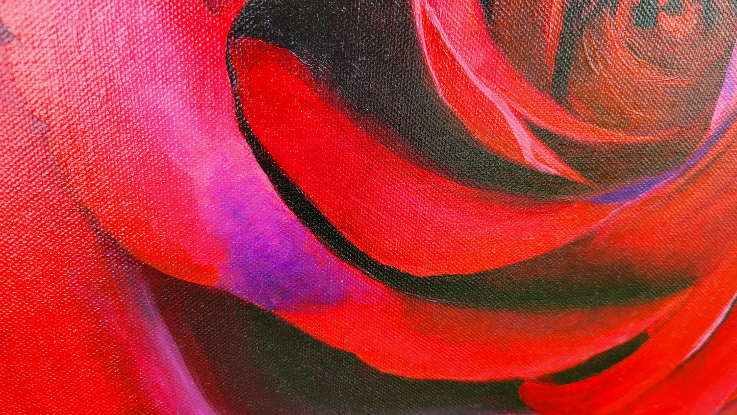 Red red rose, 50x60 cm