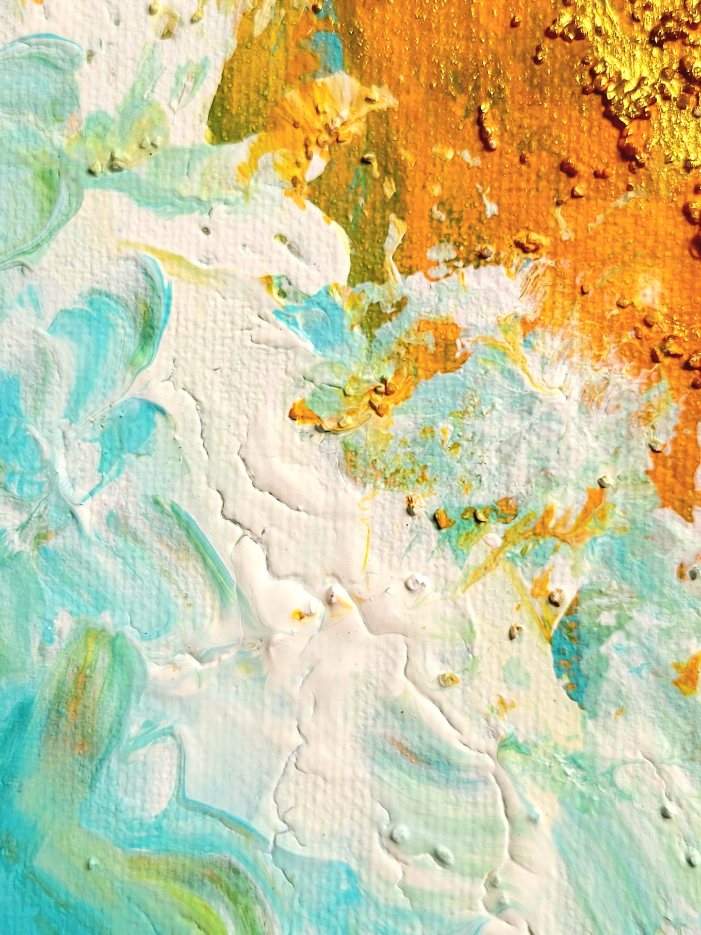 Golden beach, 90x90x4 cm