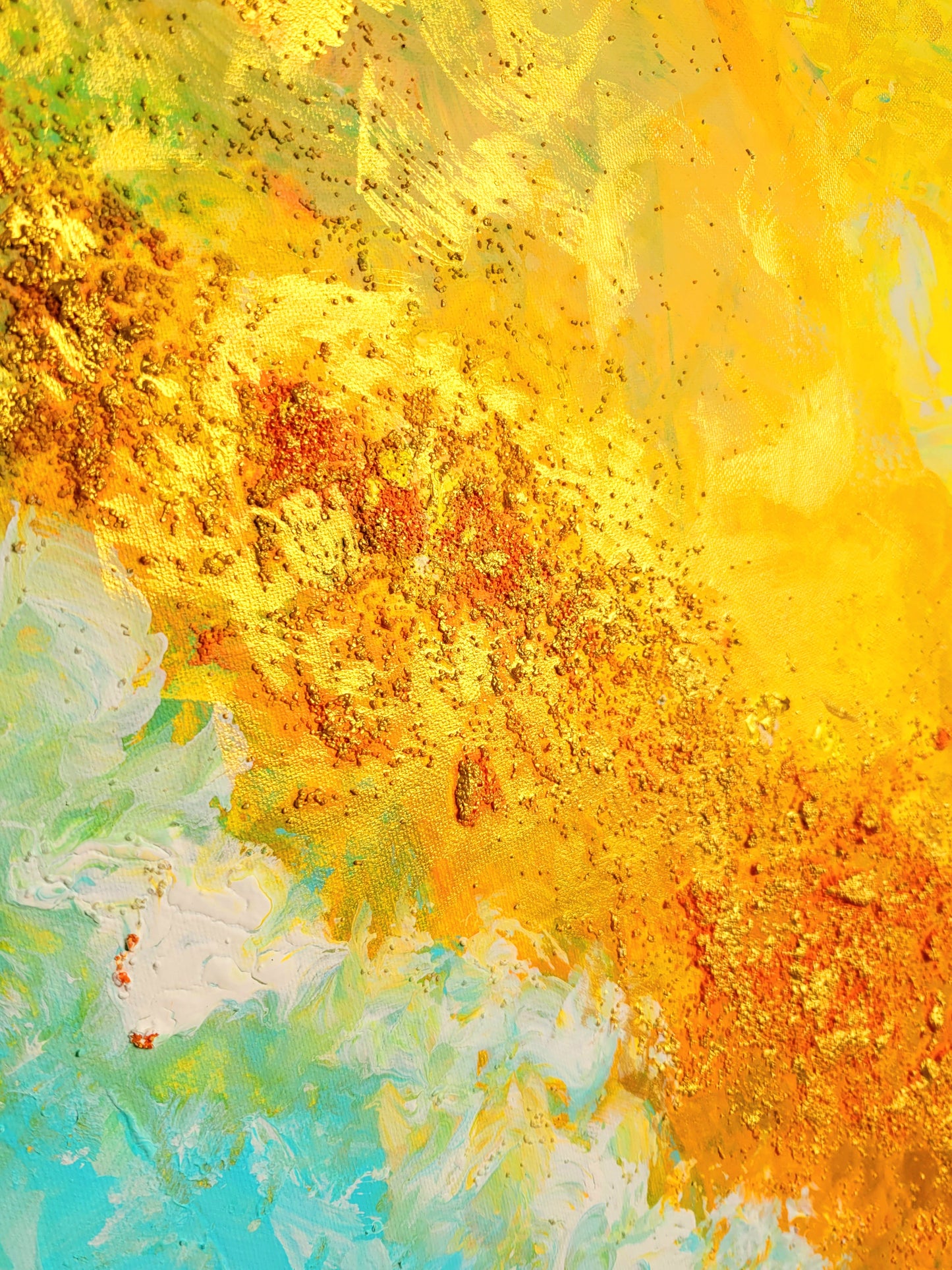 Golden beach, 90x90x4 cm