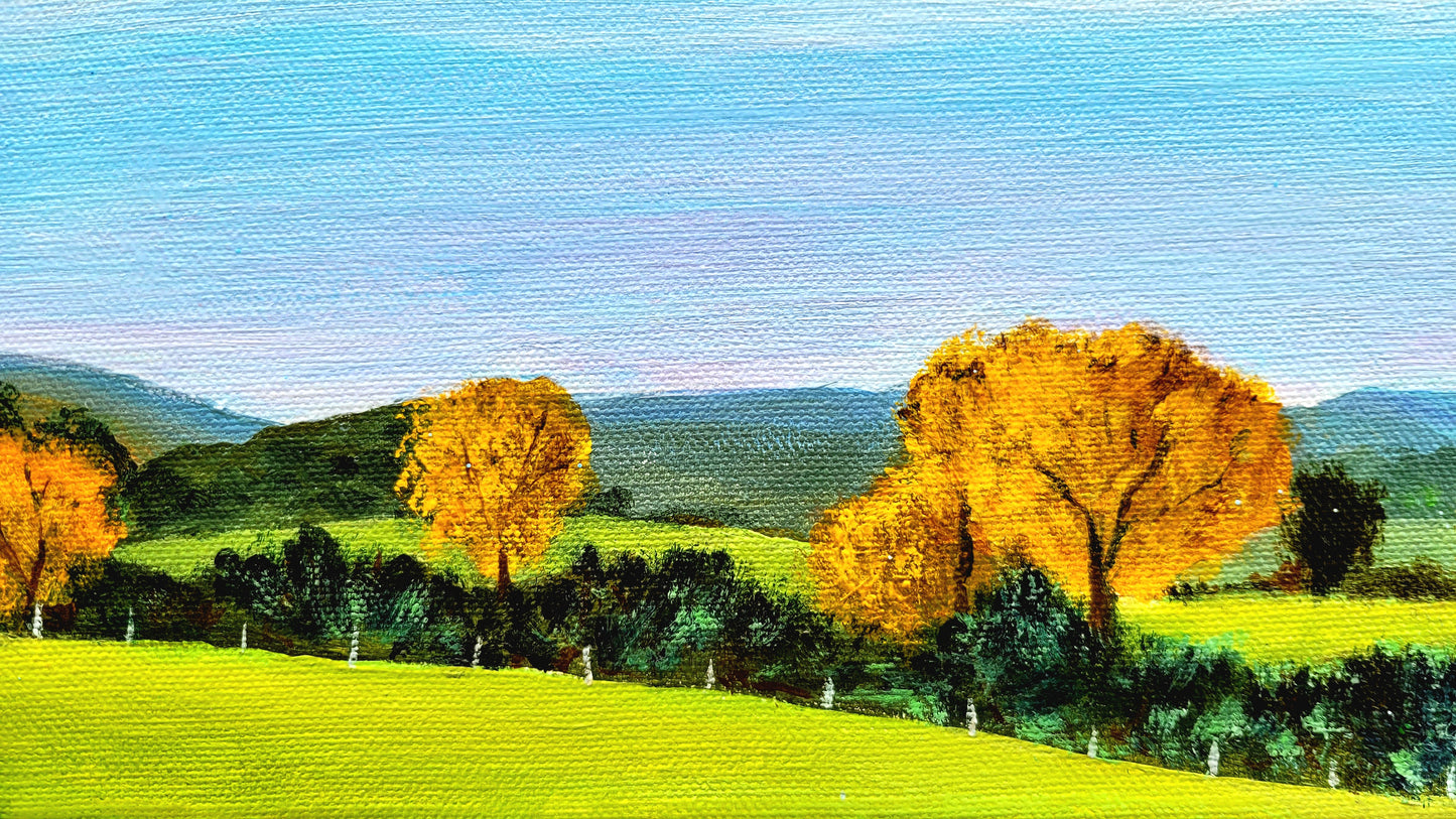 Landscape towards Aachen, 40x60 cm
